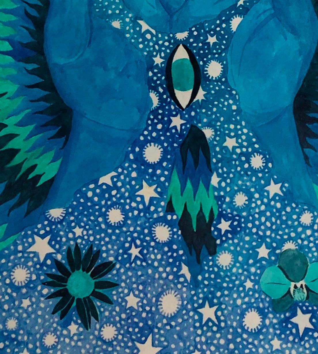 Hacerle el Amor a la Vida and El regalo de la persistencia Watercolor Diptych  For Sale 4