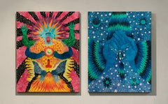 Hacerle el Amor a la Vida and El regalo de la persistencia Watercolor Diptych