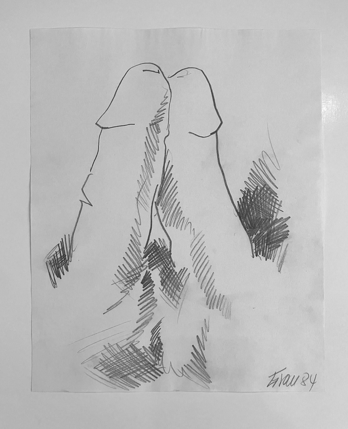 Sans titre, dessin de nu sur papier - Art de Enrique Grau