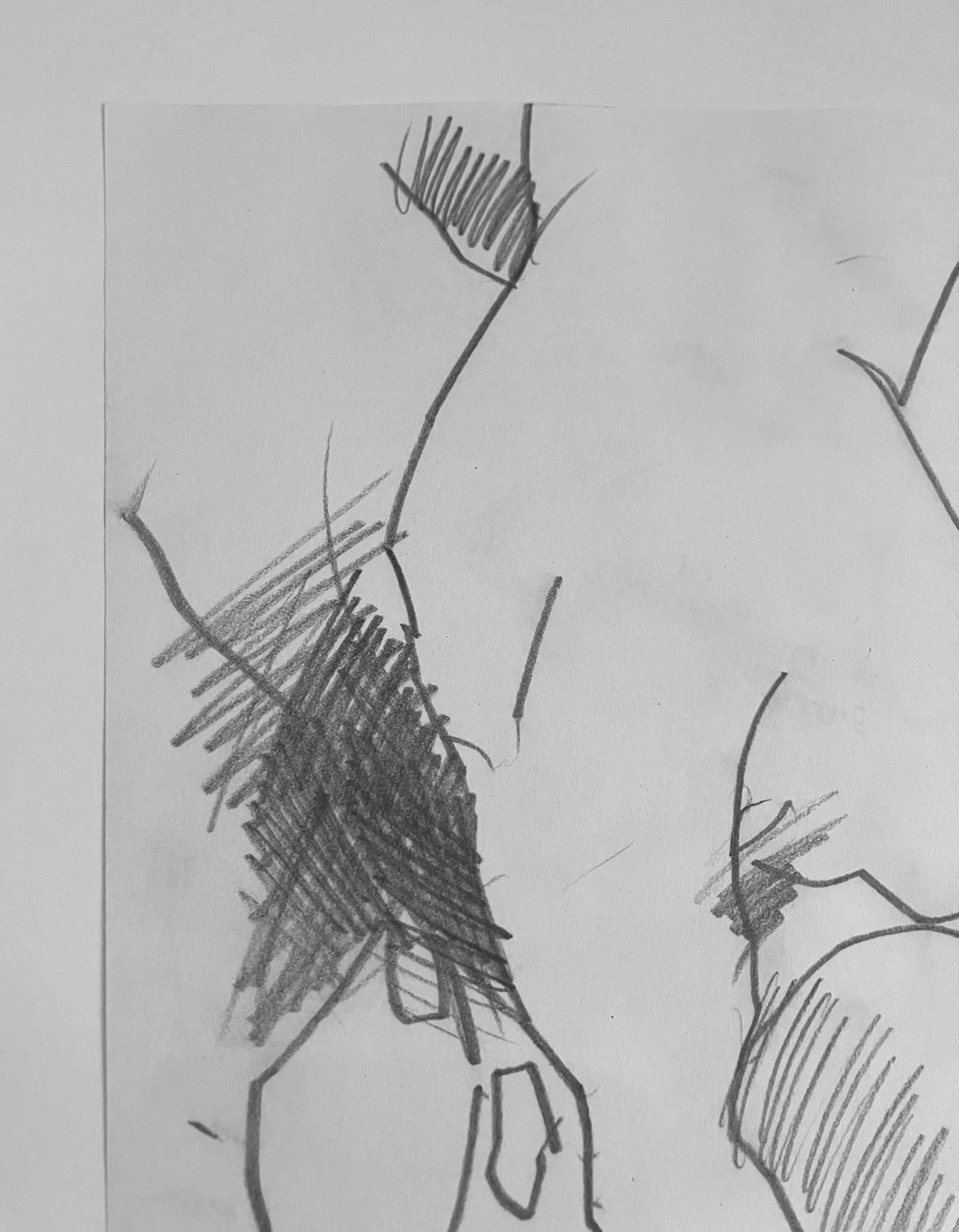 Untitled II, Nude drawing on paper For Sale 4