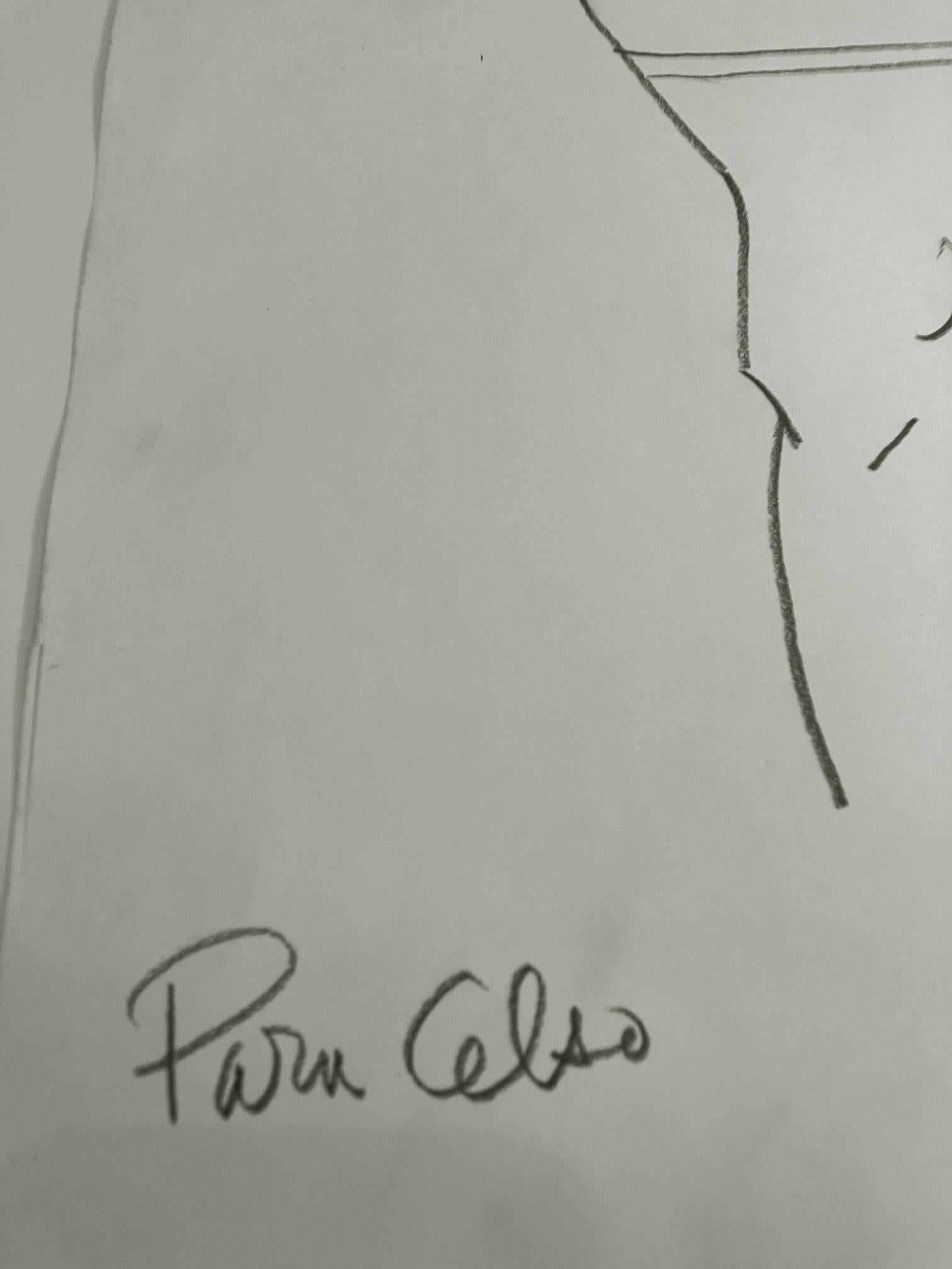 Para Celso, dessin de nu sur papier en vente 10