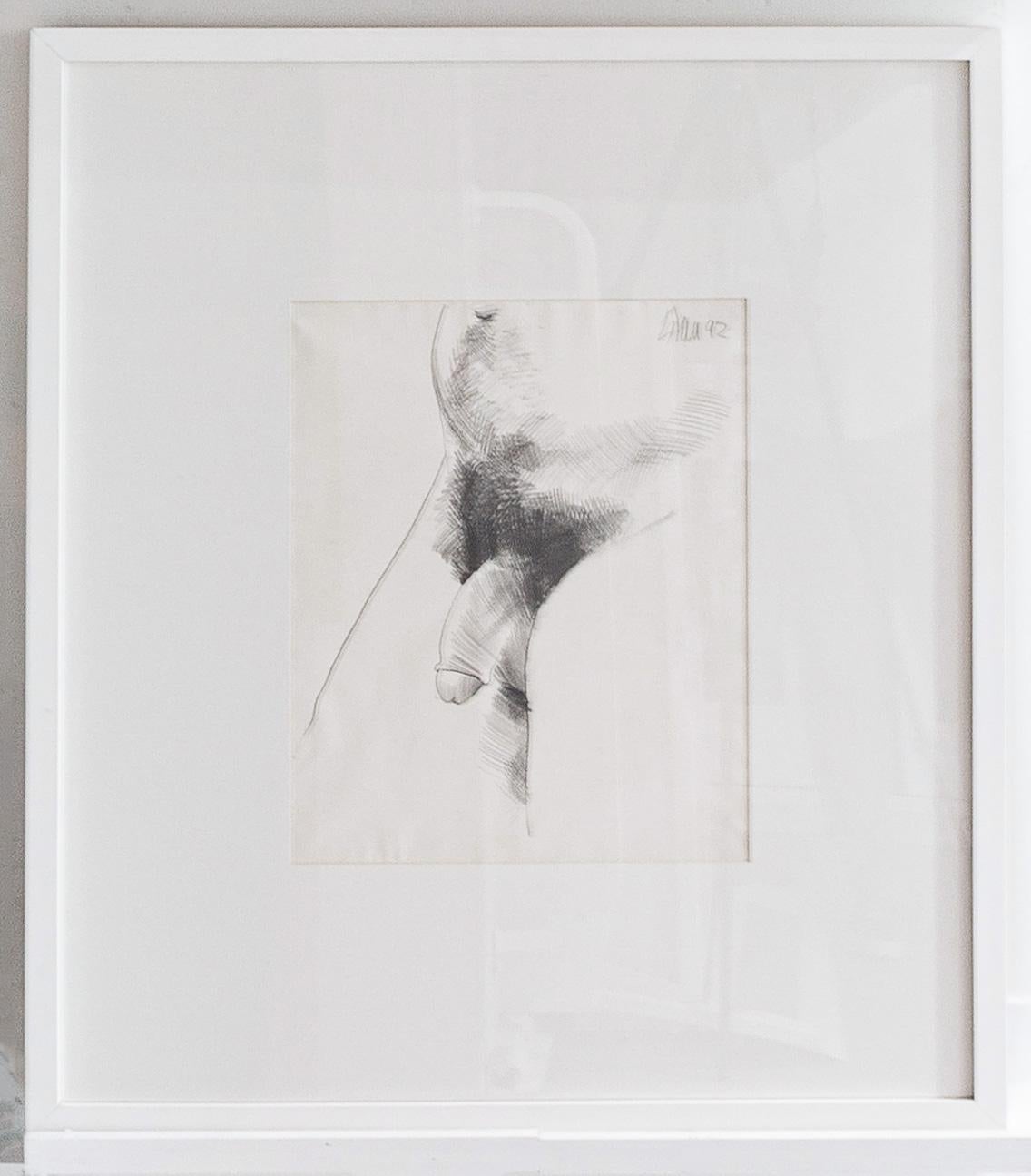 Senza titolo IV, Disegno di nudo su carta