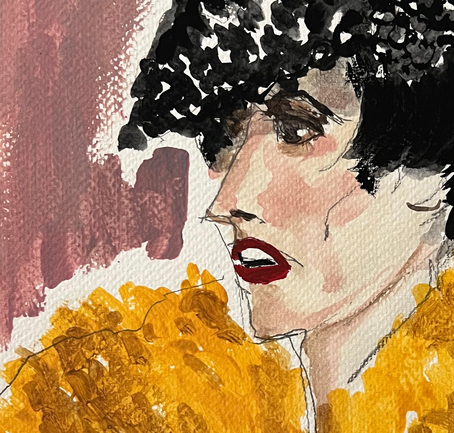 Isabella Blow in Philip Tracey. From the Fashion series - Art by Manuel Santelices