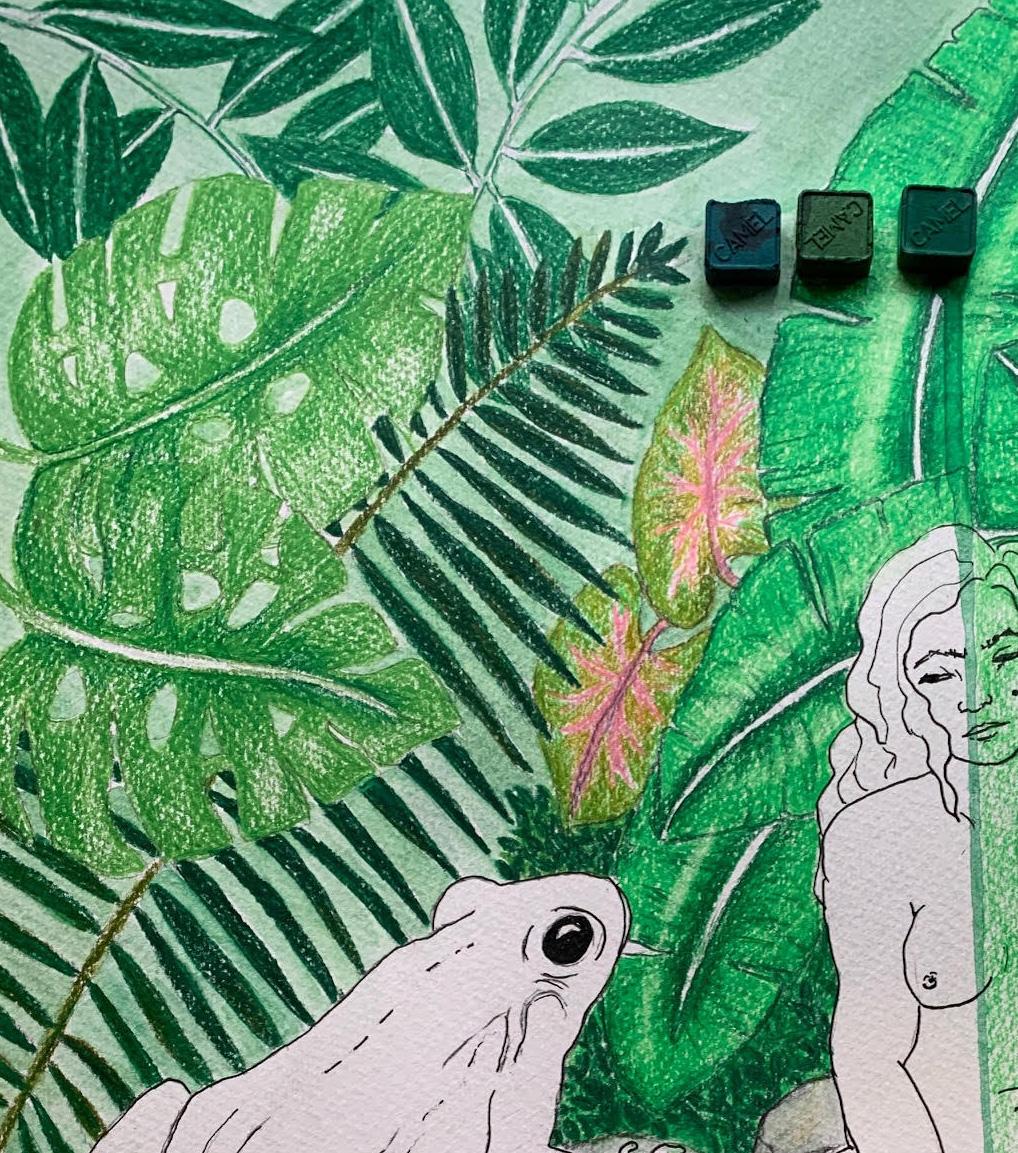 Juillet. Dessins de la série covid diaries - Abstrait Art par Megha Joshi