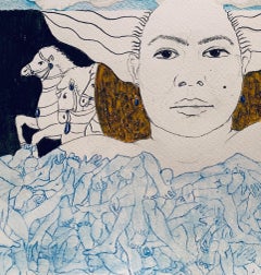 AhamBrahmasmi (I am Divine). Drawings From the covid diaries series