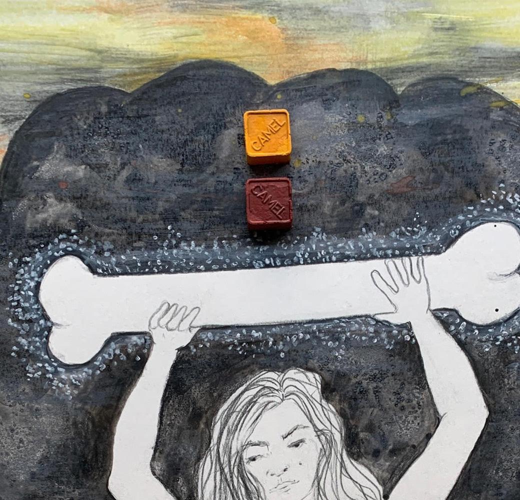 Questa serie di disegni è stata come un diario Covid-19 di una donna e del suo regno domestico. Simone de Beauvoir, la più iconica studiosa femminista del secolo, ha definito il peso dei lavori domestici delle donne una 