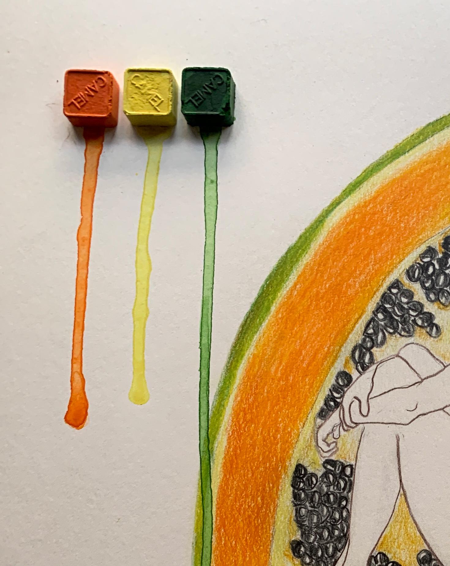 République de Papaye. Dessins de la série covid diaries - Art de Megha Joshi