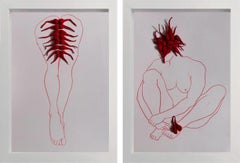 XIV and XV Diptych. From The Red Series