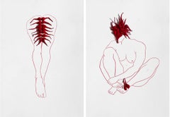 XIV and XV Diptych. From The Red Series
