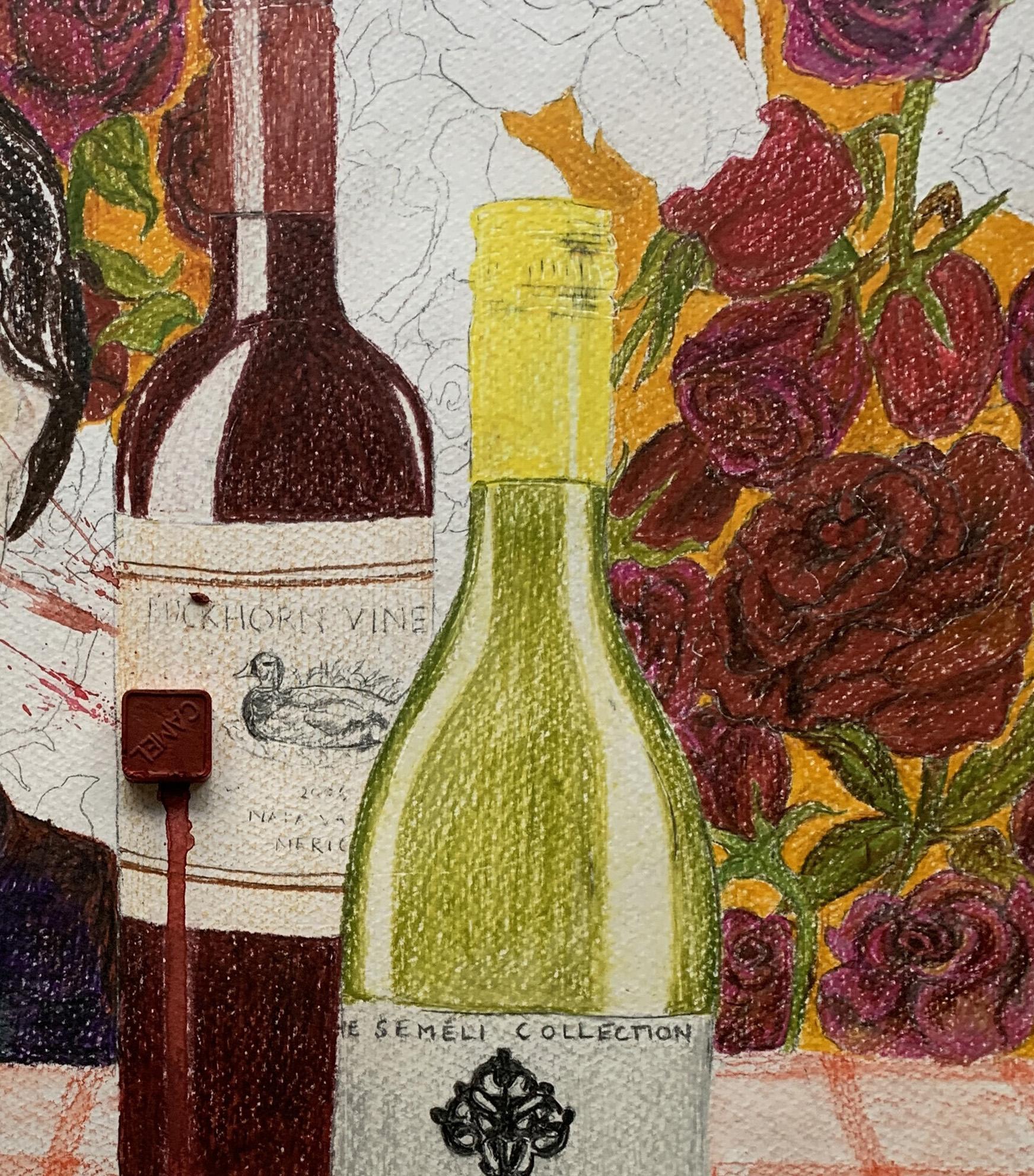 Quand le verre est brisé/Qu'est-ce que le bon vin ? De la série Covid Diaries en vente 1