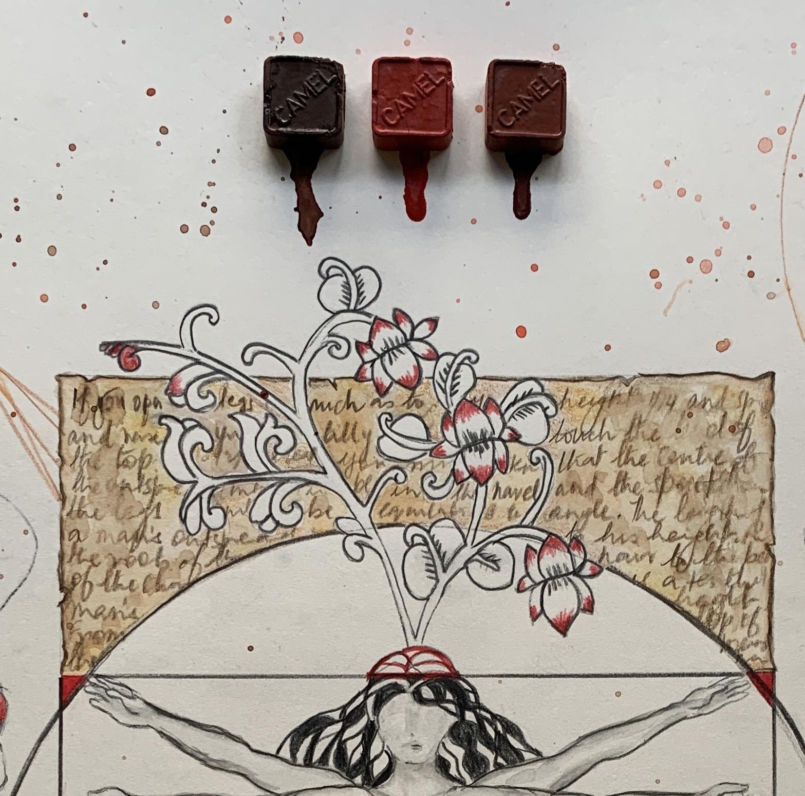 La tradición y el Talento individual. Dibujos de la serie Diarios covídicos - Art de Megha Joshi