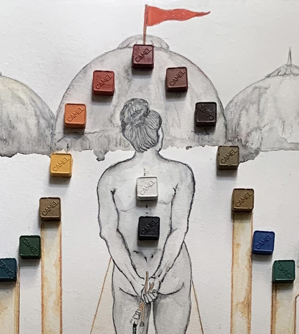 Kya Banaye, Kahaan Banaye?. Cosa produrremo e dove lo faremo. - Art Astratto di Megha Joshi