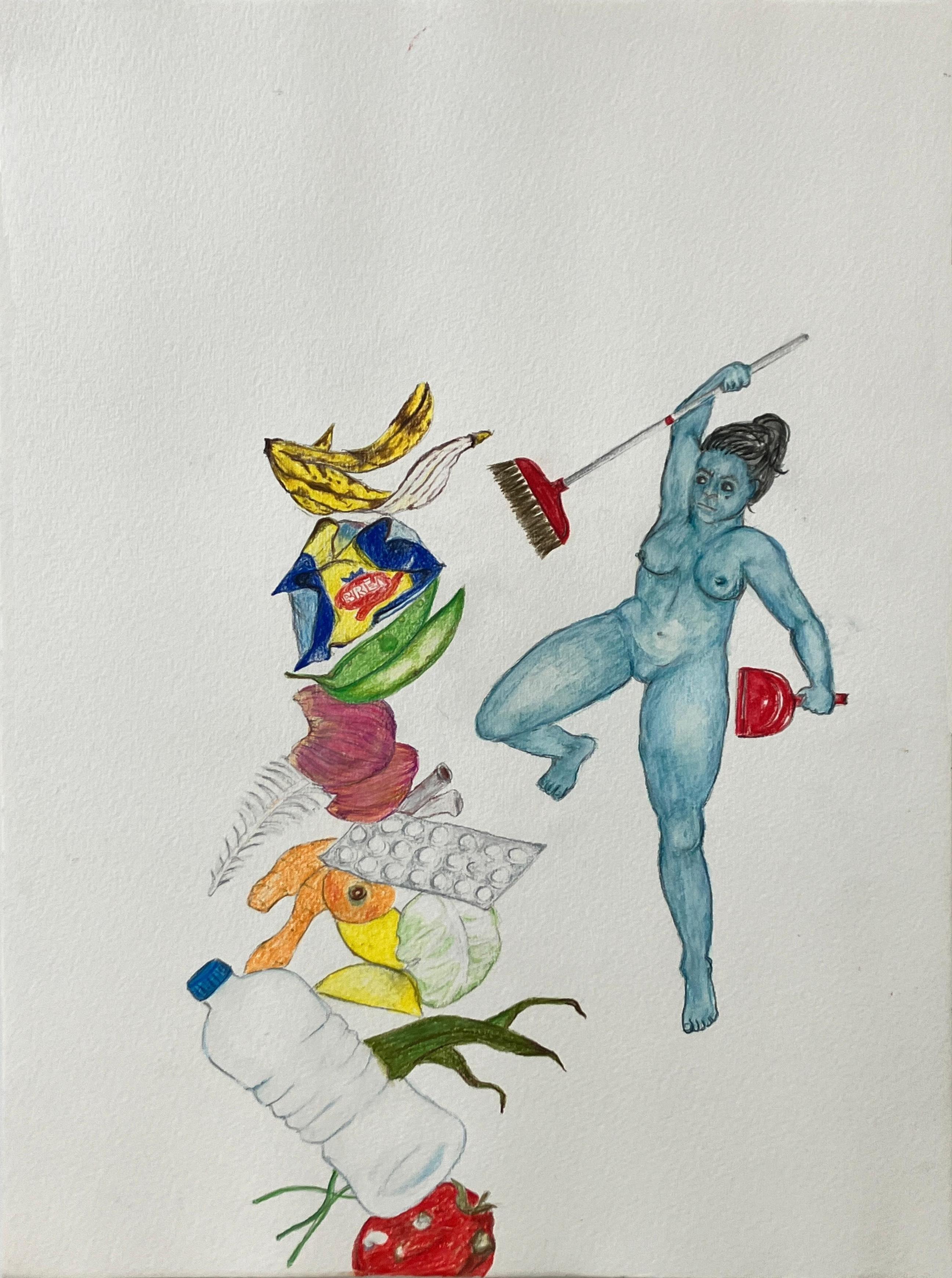 Set of 6 Watercolour on paper from the Battle Series. For Sale 1
