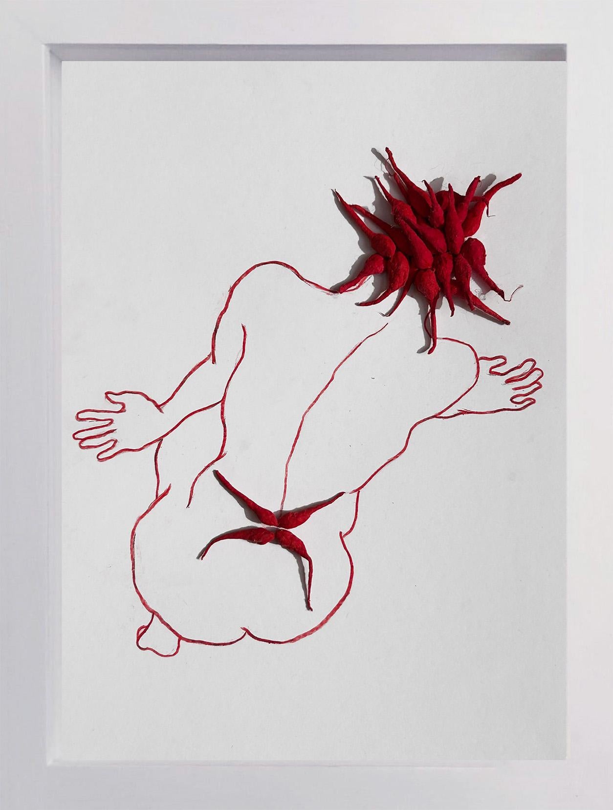 Set di 6 opere d'arte. Dalla serie Red in vendita 5
