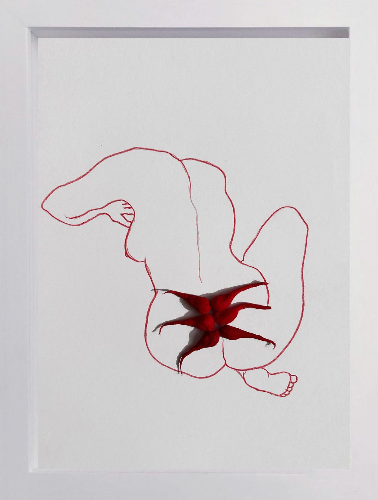 Set di 6 opere d'arte. Dalla serie Red in vendita 7