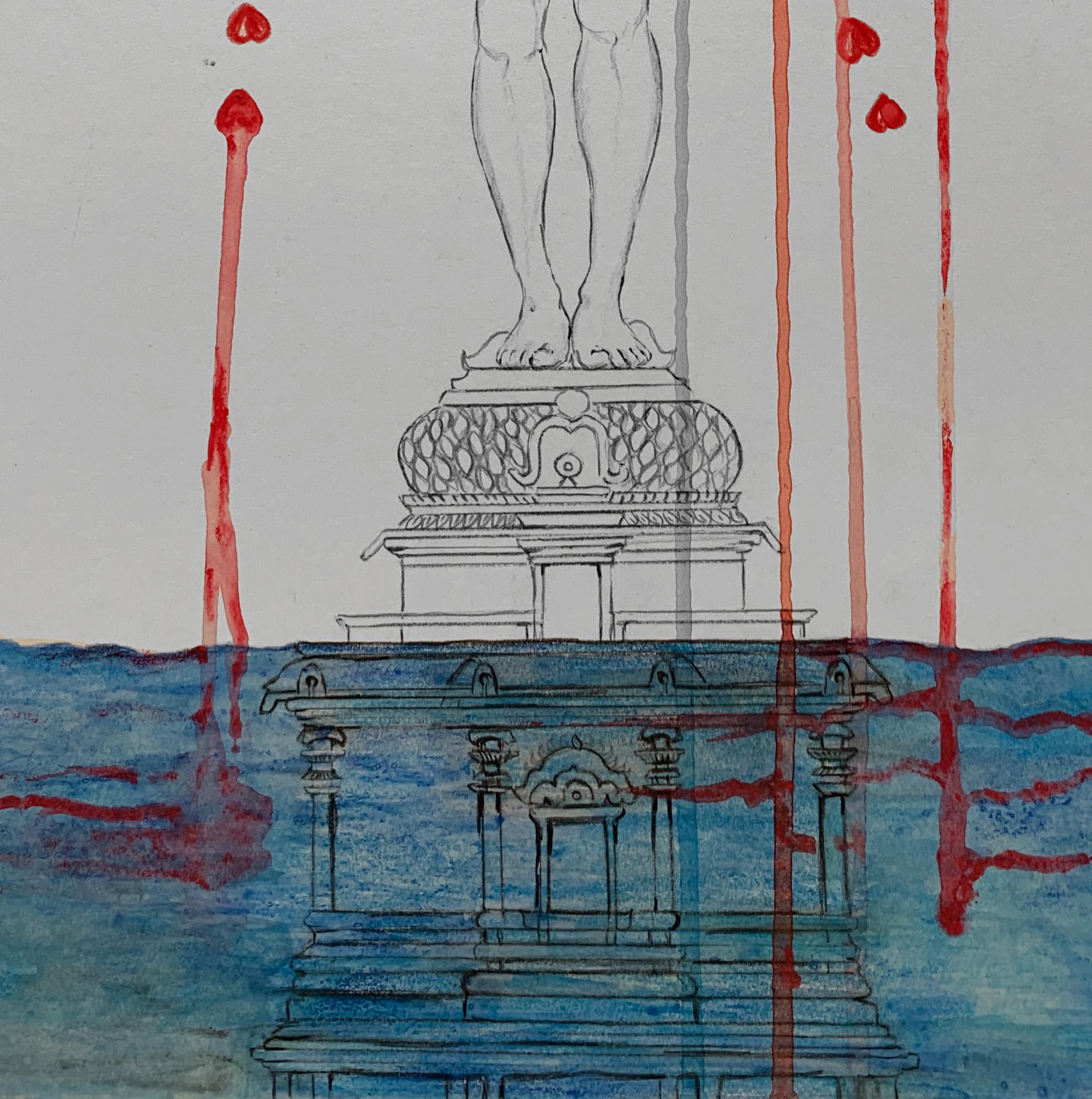 Set of 2 Drawings. From the covid diaries series - Abstract Art by Megha Joshi