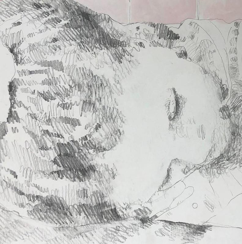 Posdata Admiración and Apreciación, Diptych. From the Posdata series - Gray Portrait by Iván Castiblanco
