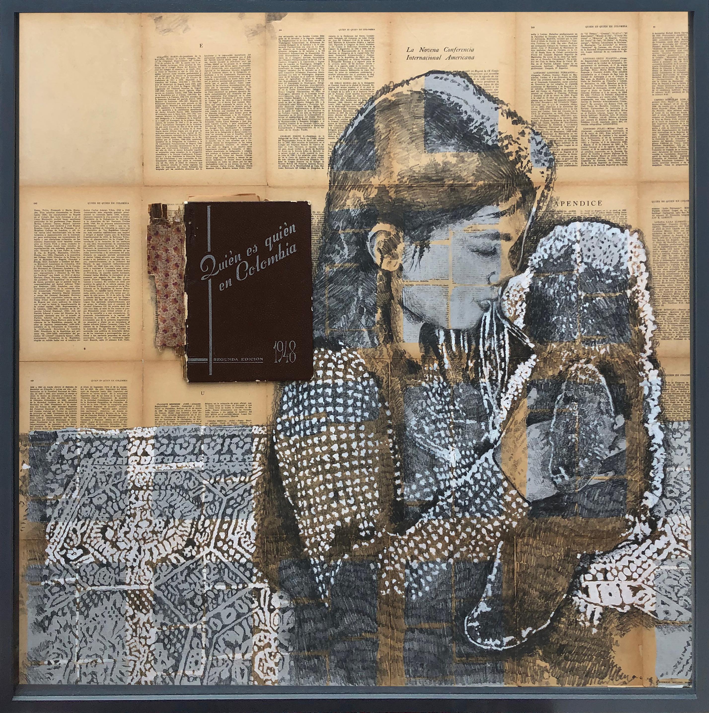 Aprender a caminar y salir del pozo gravitacional, Triptych. - Contemporary Mixed Media Art by Iván Castiblanco