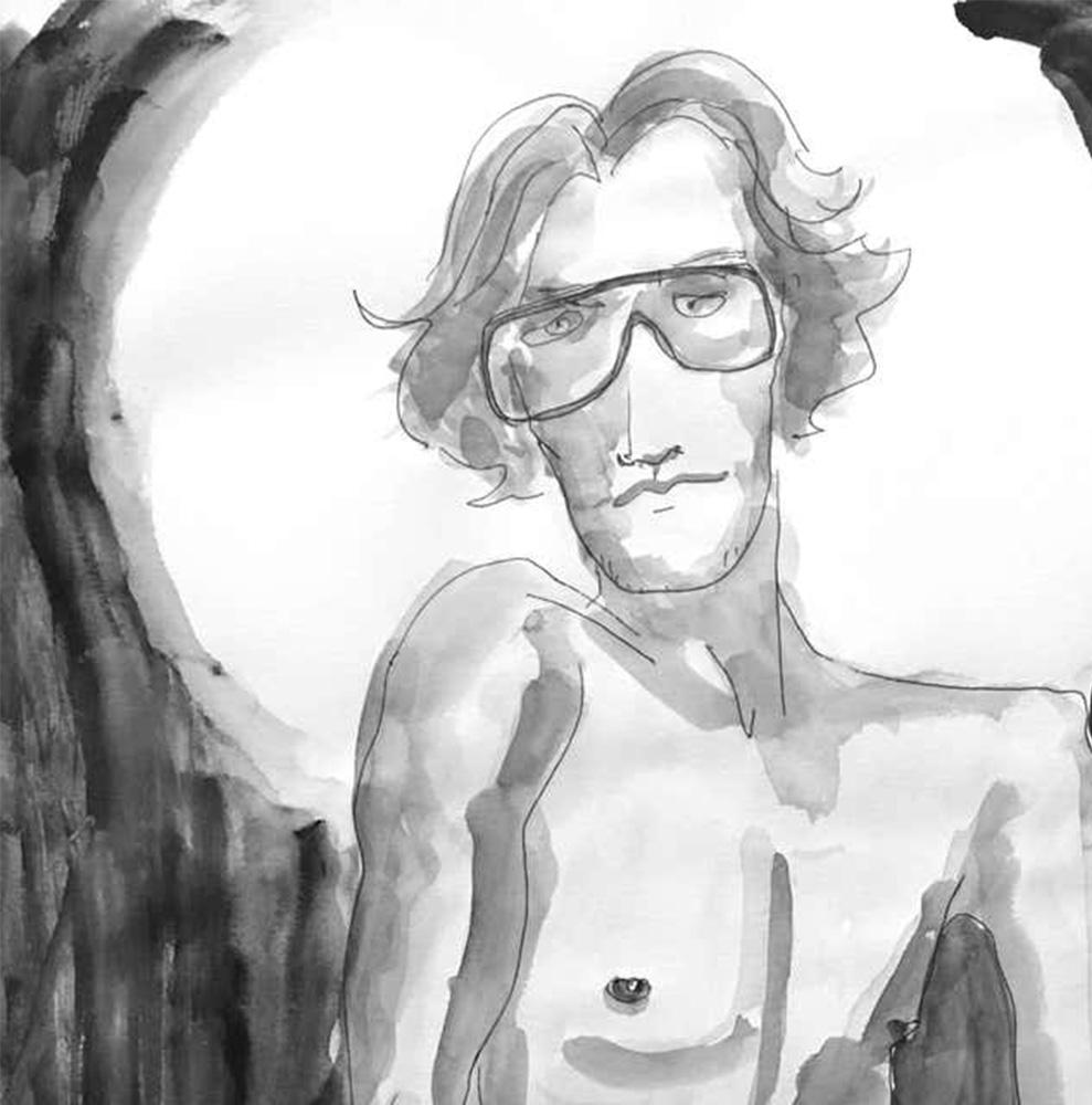 Yves Saint Laurent, Portrait - Art by Manuel Santelices