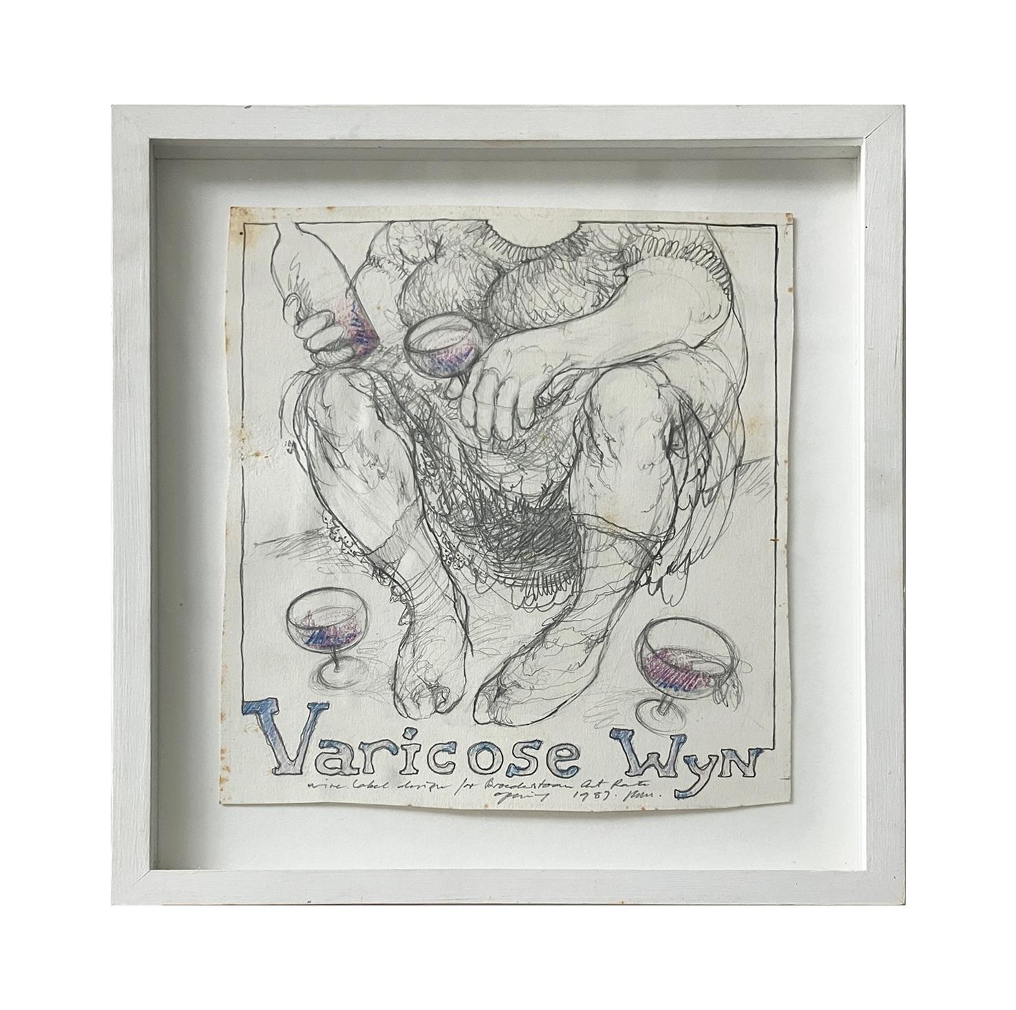 Krampfader Wyn, 1989 - 2012 von Judith Mason
Bleistift auf Papier 
Größe des Rahmens: 12 H x 10,5 B x 1 T in.
Bildgröße: 9 H x 7,5 W in.

---------------------------

Judith Mason, geboren als Judith Seelander Menge, war eine südafrikanische