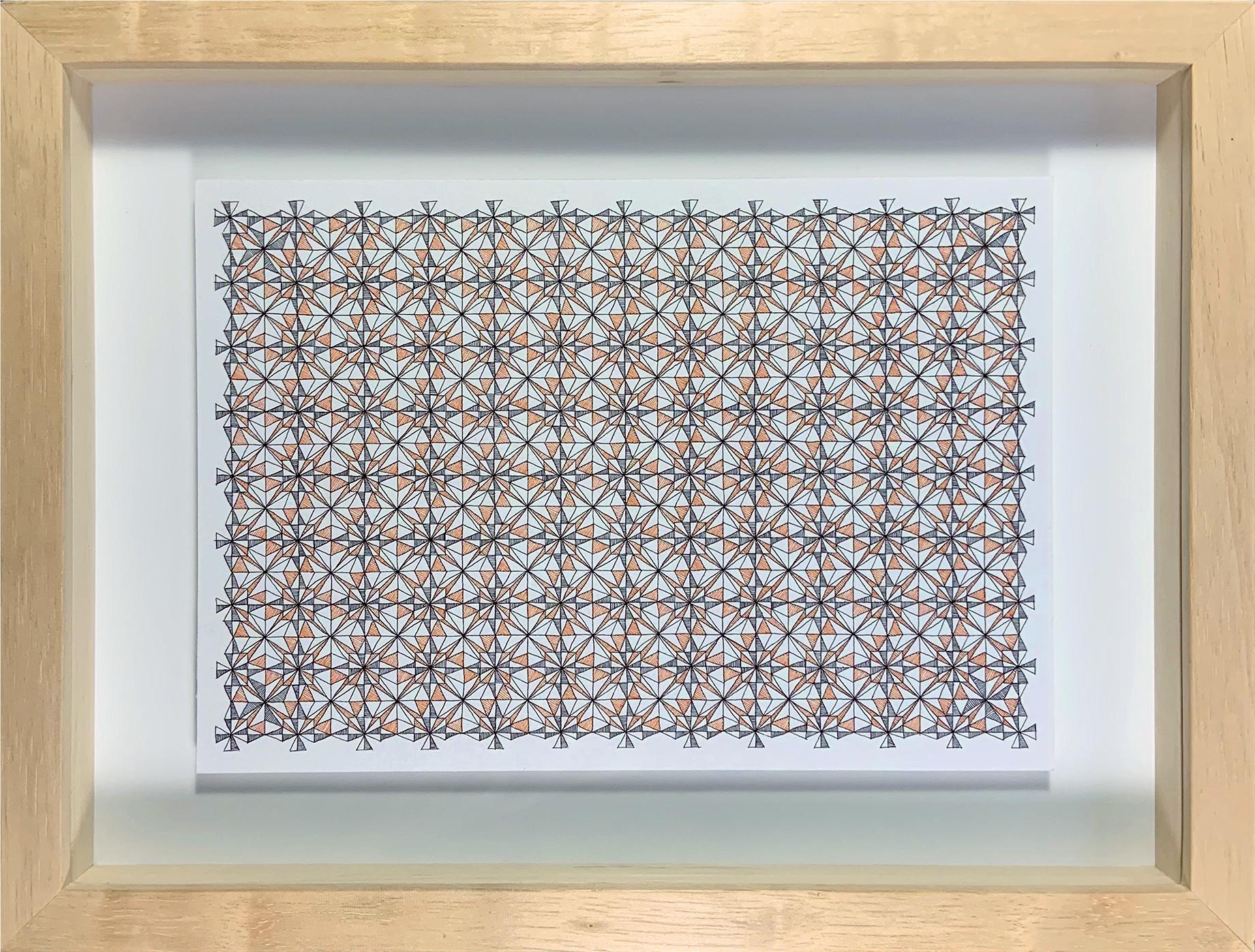 Set of 4 Abstract Drawing on paper, 2018 by Rodrigo Spinel 
From the series Illusions of the Line

Chinese ink on Fabriano paper 250 g.
Overall size: 
Image size: 29.6 cm H x 42 cm W 
Frame size: 44 cm H x 58 cm W x 4 cm D

Individual size:
Image