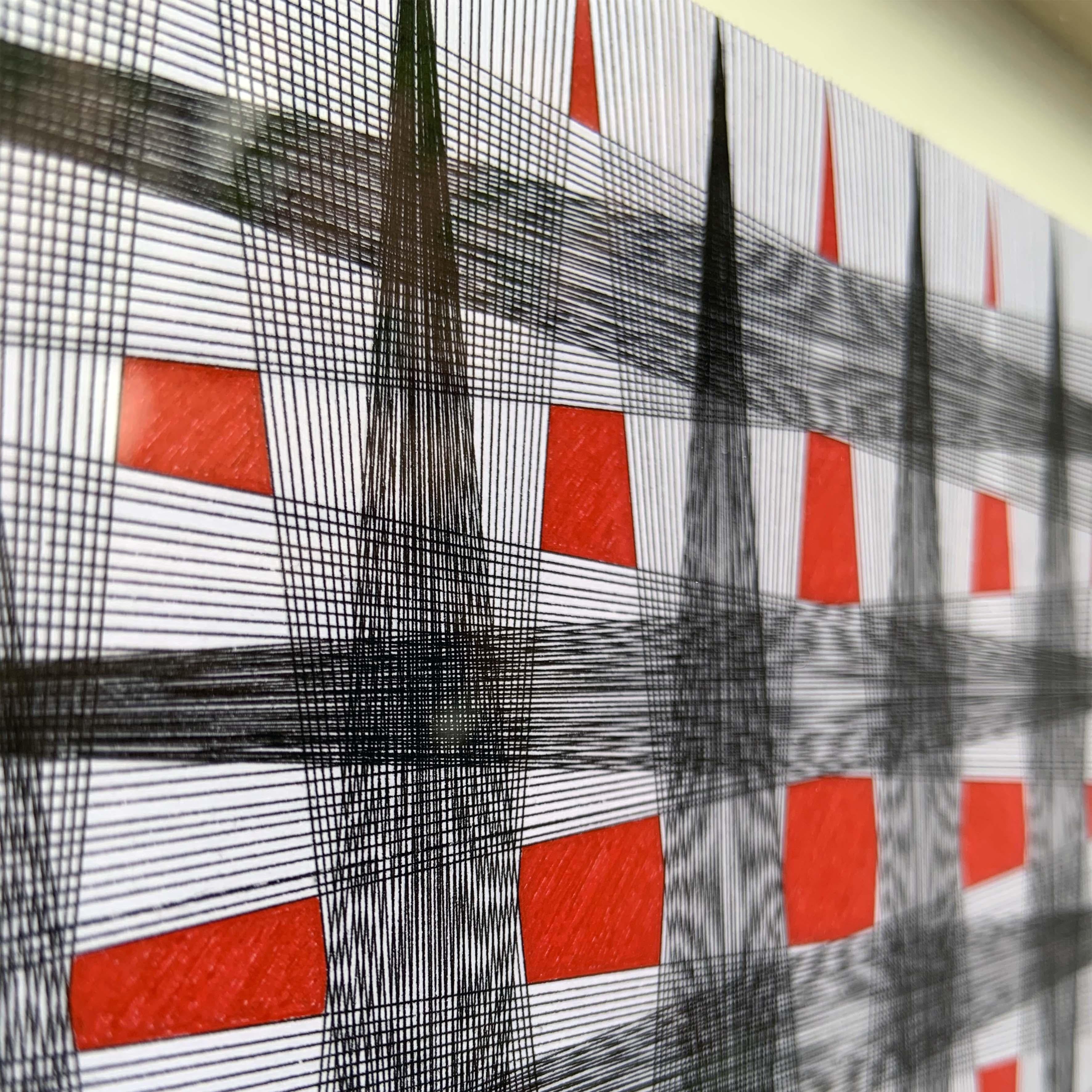 Bloques Desalineado 2, Espejo, and Regular. Abstract Drawings For Sale 7