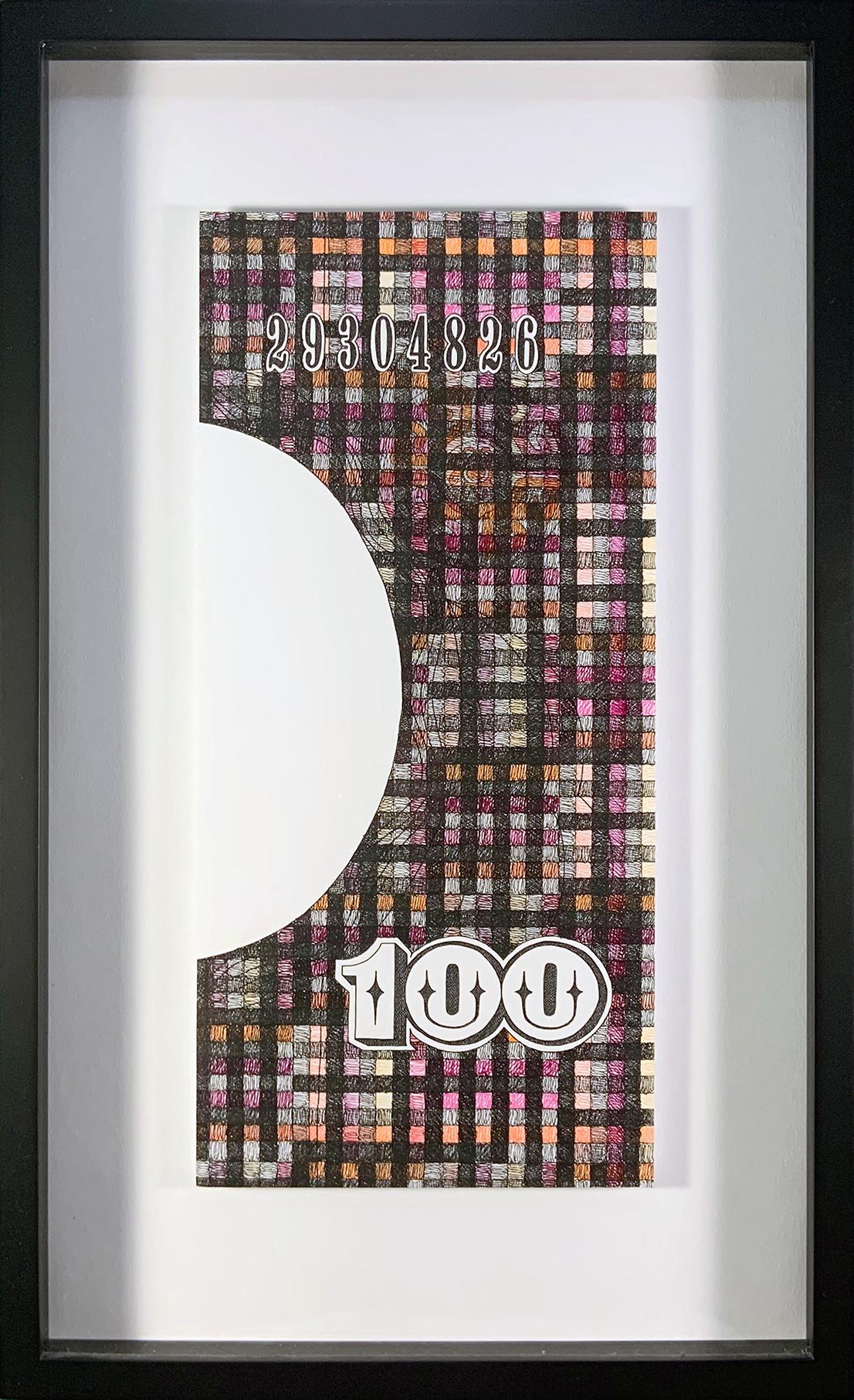 Anverso Derecha 100 / 500 Valor Real. De la série L'argent papier est blanc - Art de Rodrigo Spinel 