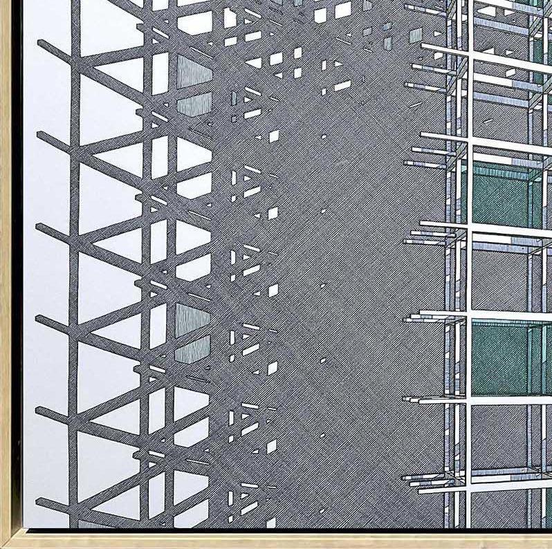 Estructura Gradual Doble. From The Illusions of the Line Series For Sale 1