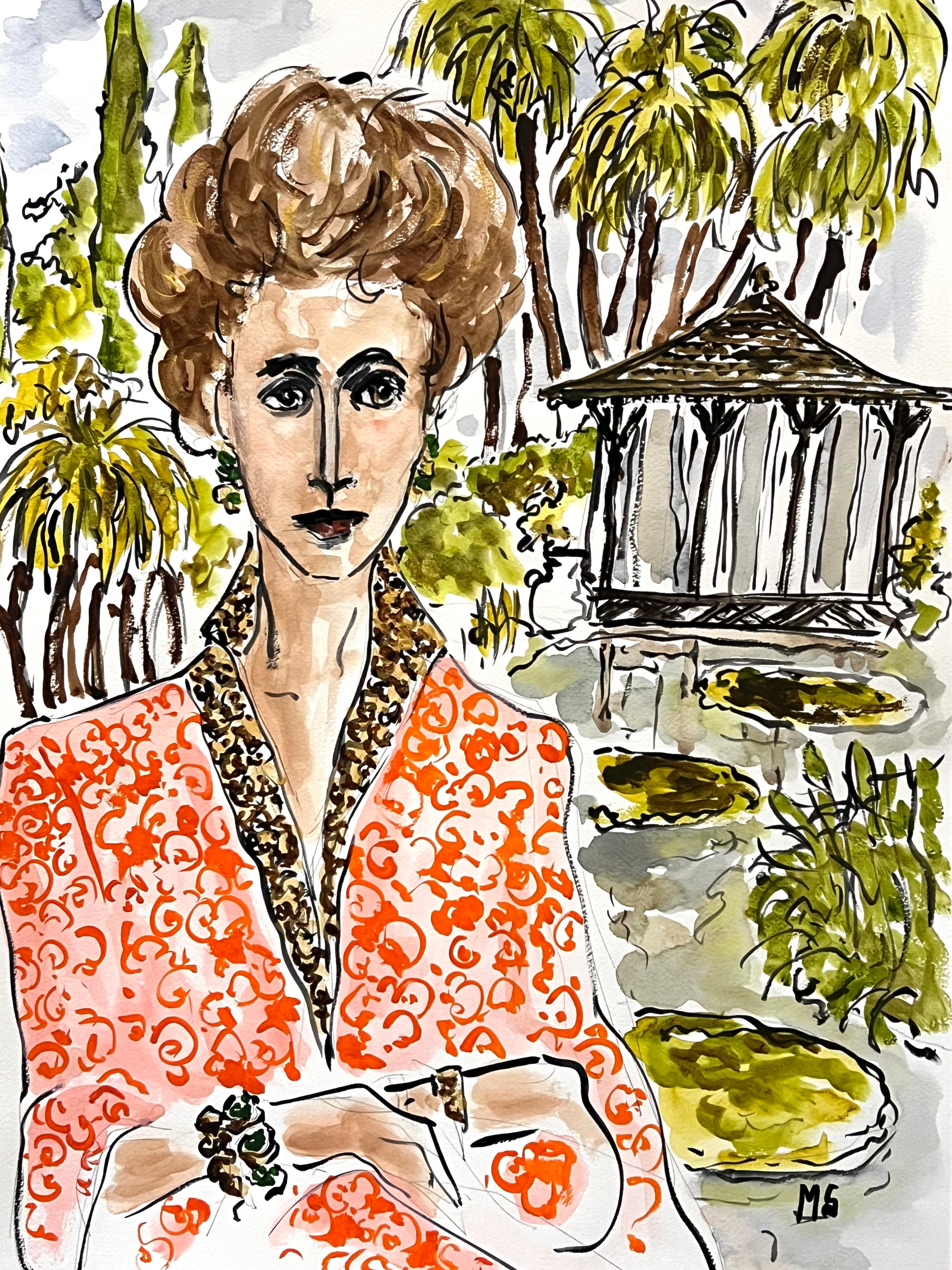 Manuel Santelices Portrait – Marella Agnelli in Marrakesch