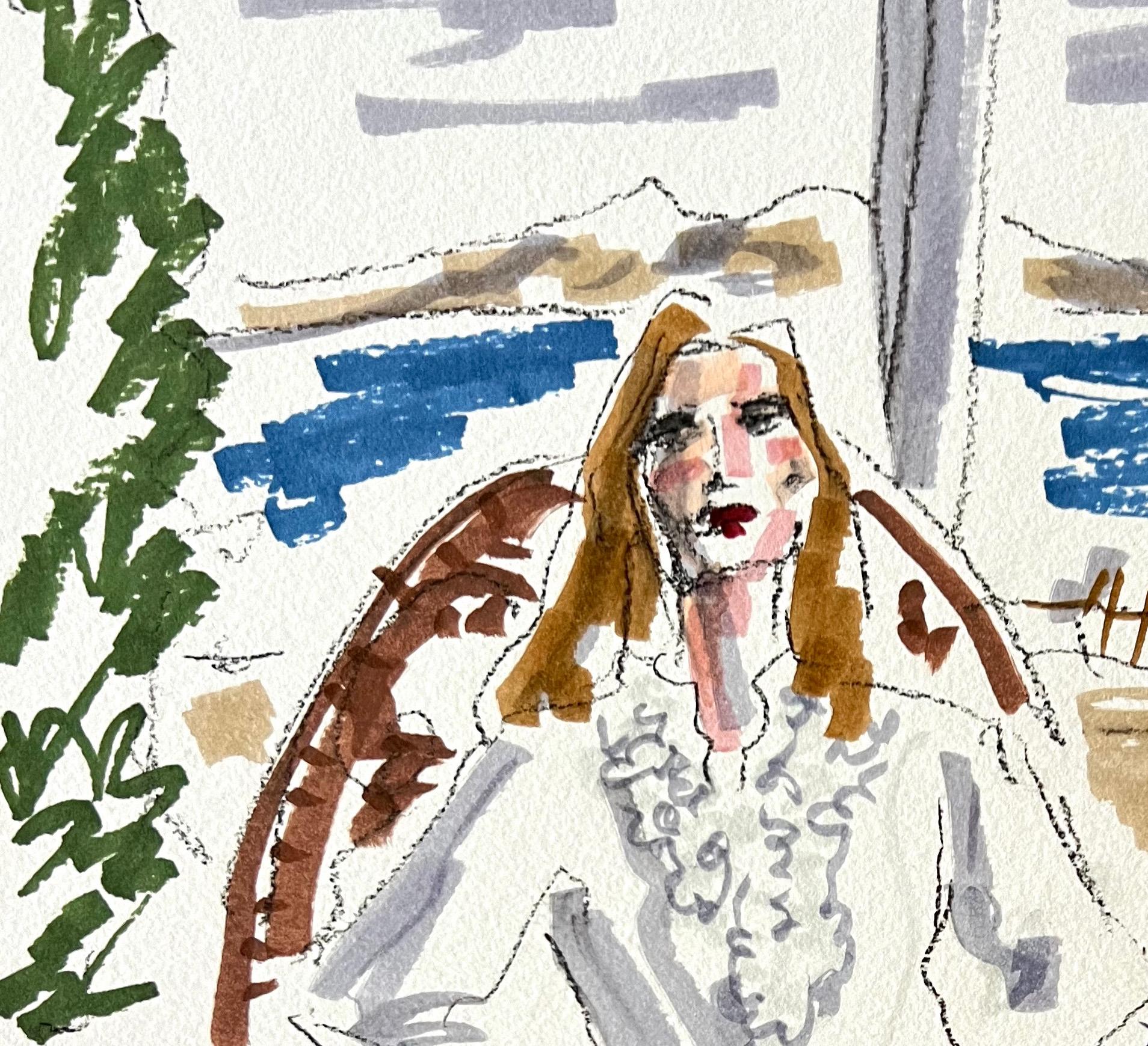 In Ralph Lauren in the Hamptons. - Art by Manuel Santelices