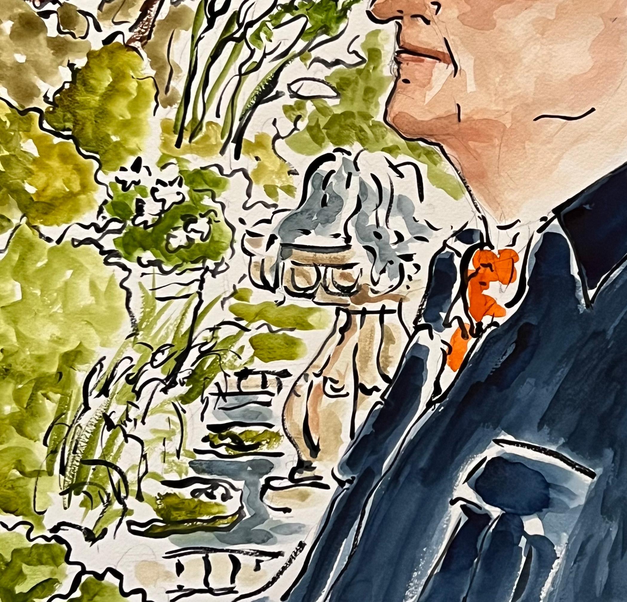 Marella Agnelli y Gianni Agnelli en Marrakech. Díptico en venta 4