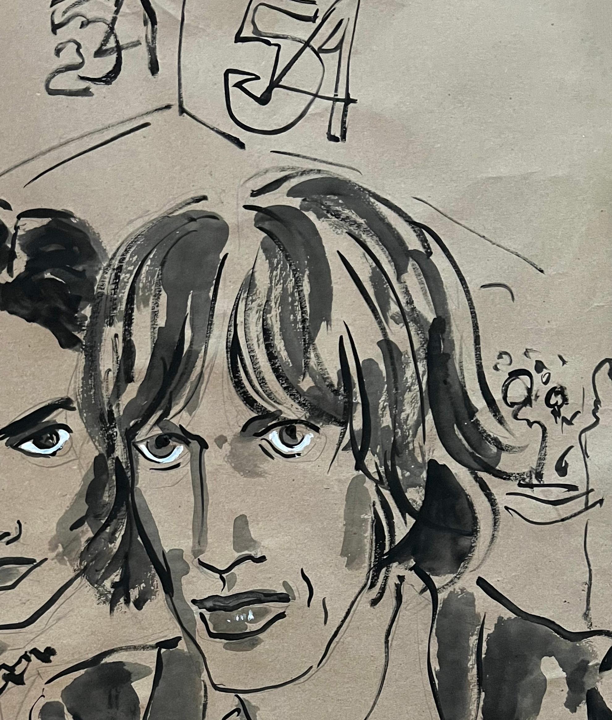 Mick and Bianca jagger at Studio 54, Portrait - Contemporary Art by Manuel Santelices