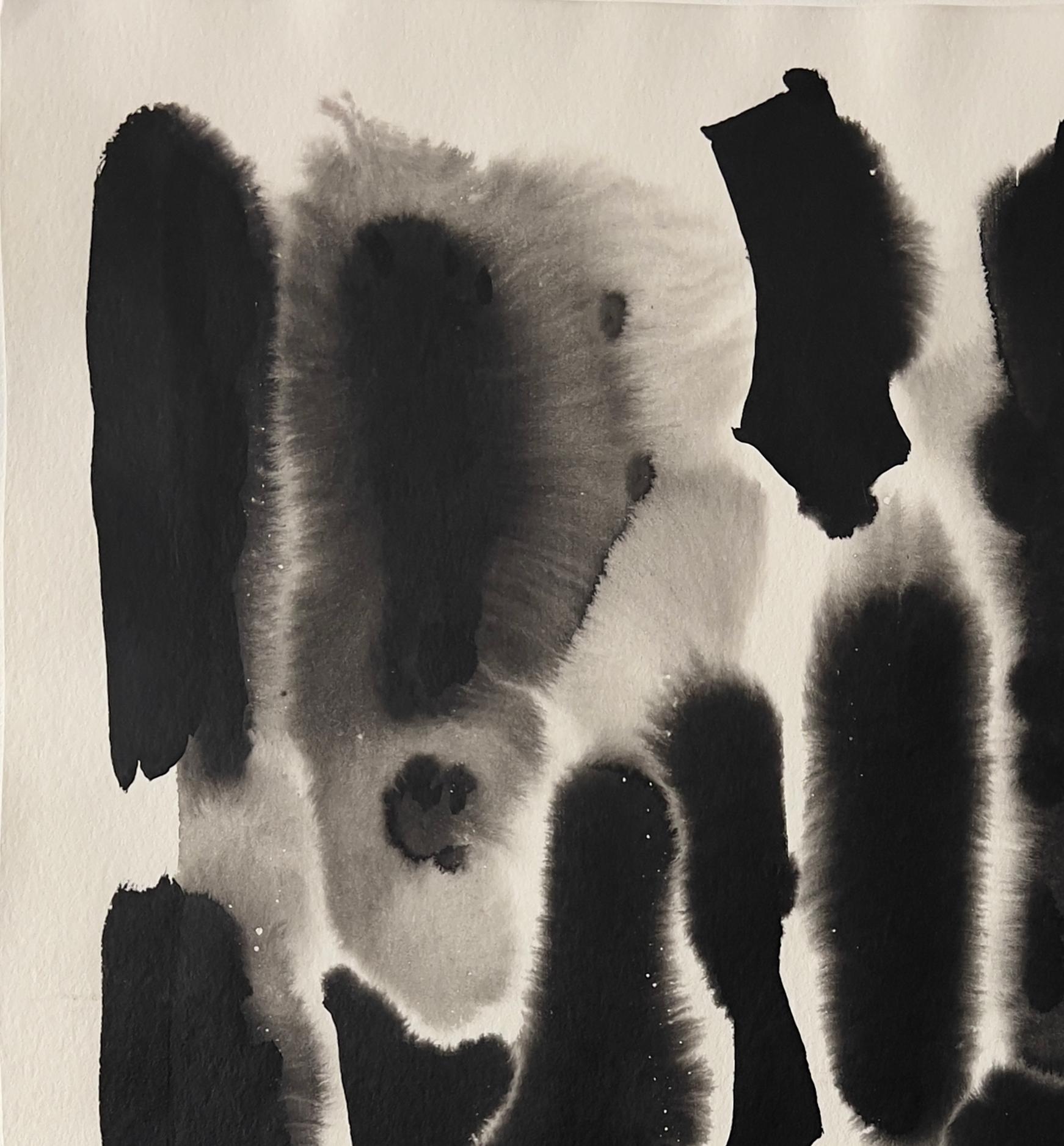 No title 2 and 3, Diptych, 2018  by Rodrigo Zampol
Black ink on paper
Overall size: 67 cm H x 100 cm W
Individual size: 67 cm H x 50 cm W
Unframed
Unique piece

Signed on back
The piece has a certificate of authenticity

In this series, water and