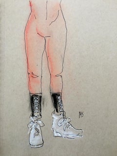 Comme des Garcons and Louis XV Tries on Shoes, Diptych. From The Fashion Series