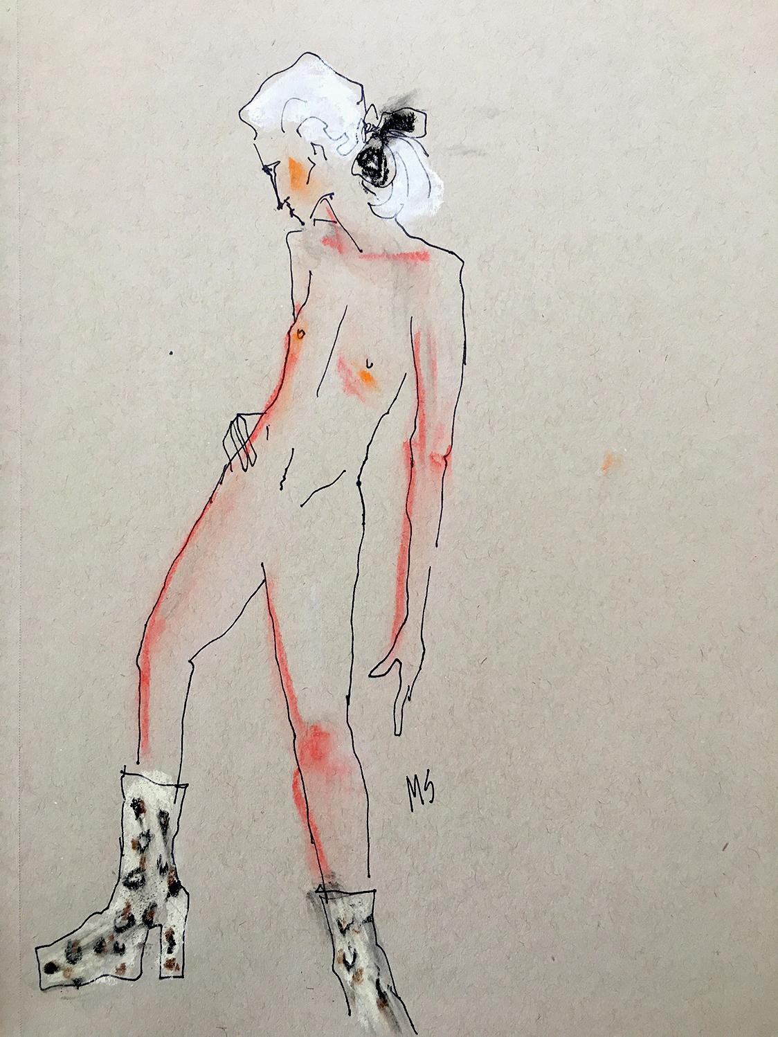 Comme des Garcons e Louis XV Tries on Shoes, dittico. Dalla serie Fashion - Nude Beige di Manuel Santelices