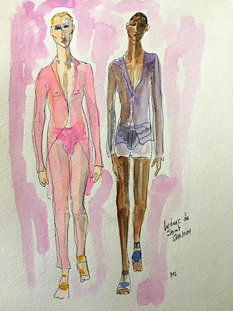Ludovic de Saint Sernin, Dior and Sies Marjan, Triptych - Art by Manuel Santelices