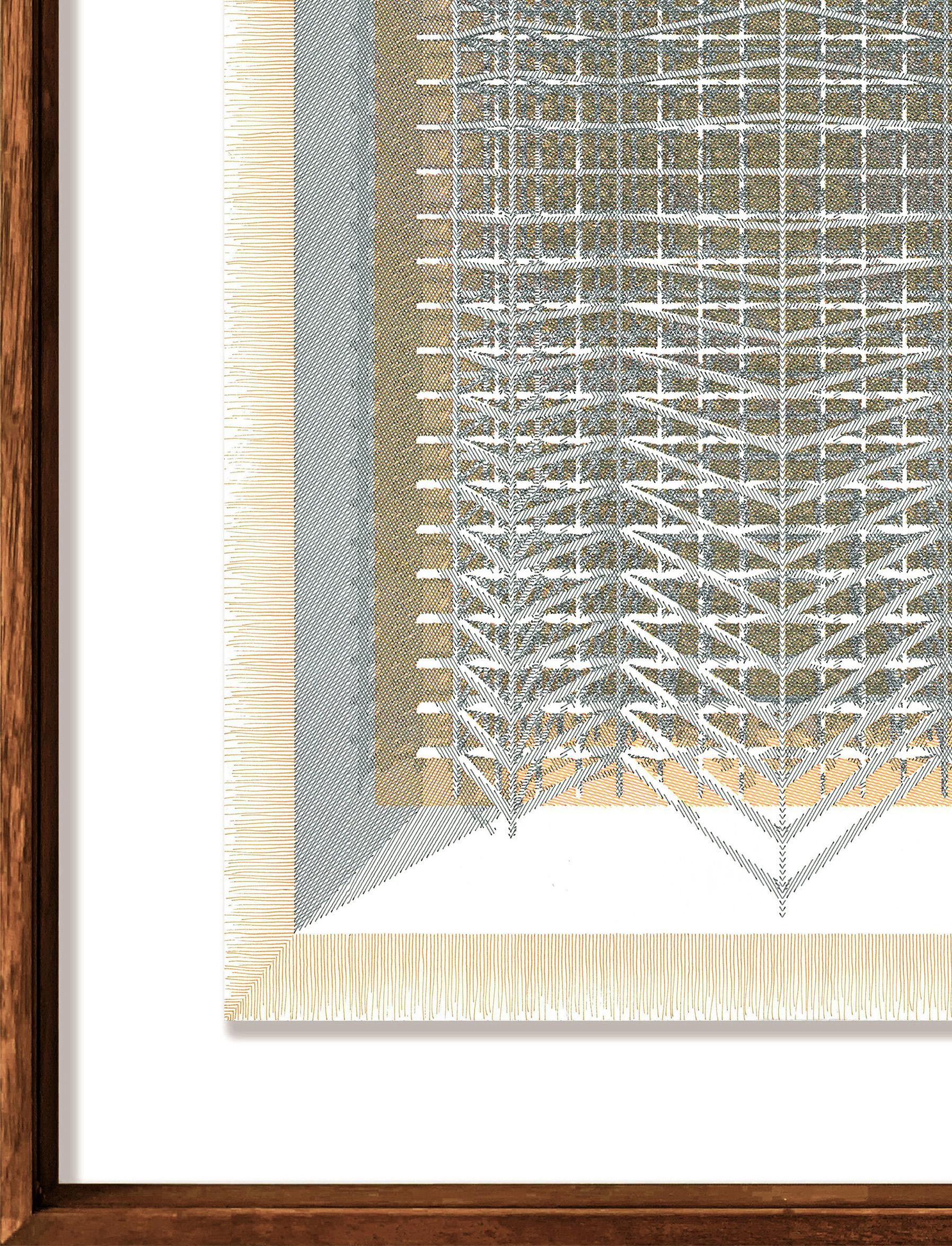 Fig. 8 BASE NEUTRO. From The Dibujar el Tiempo Series - Abstract Art by Rodrigo Spinel 