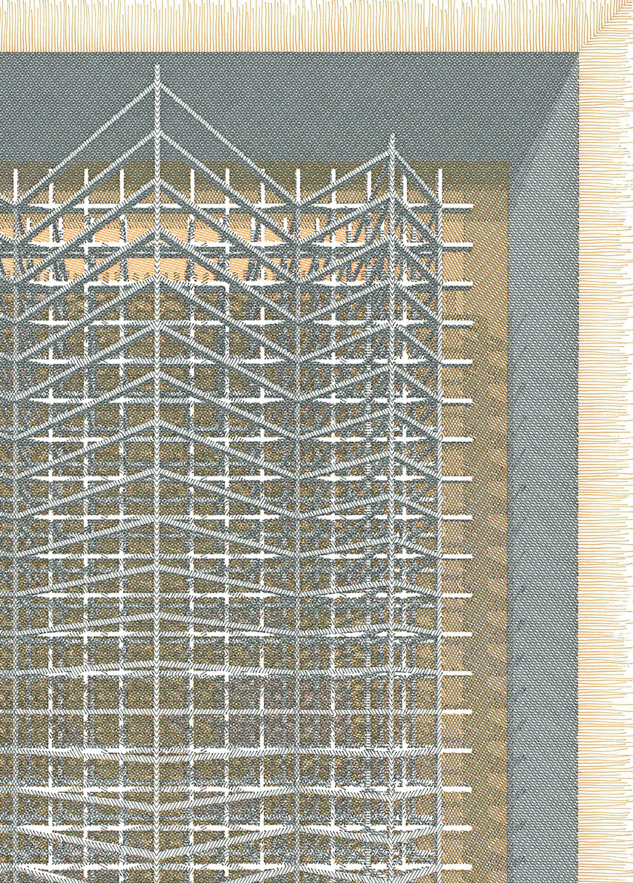 Fig. 8 BASE NEUTRO. From The Dibujar el Tiempo Series - Brown Abstract Drawing by Rodrigo Spinel 