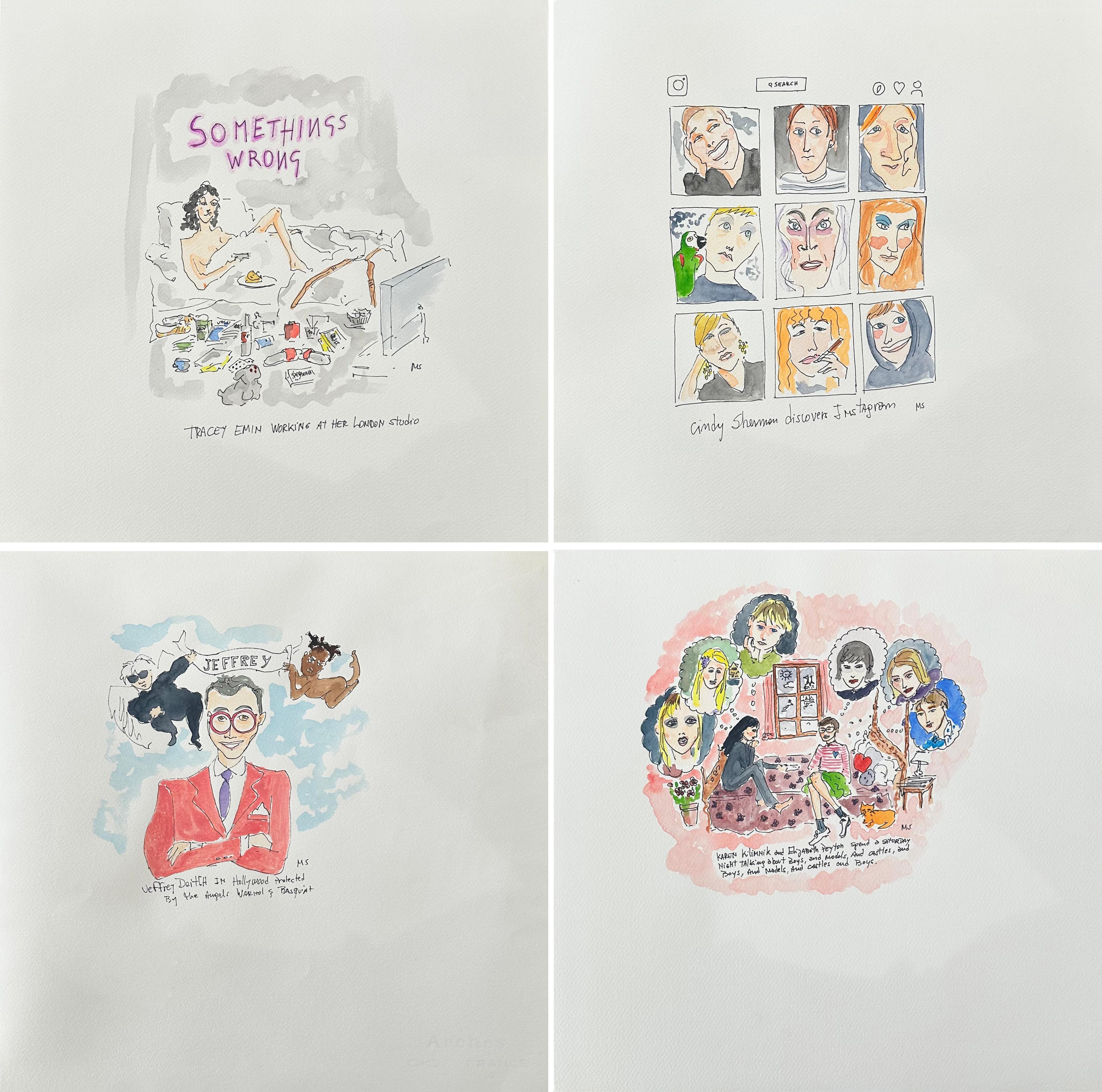 The Art World Series, Watercolor on Archival Paper