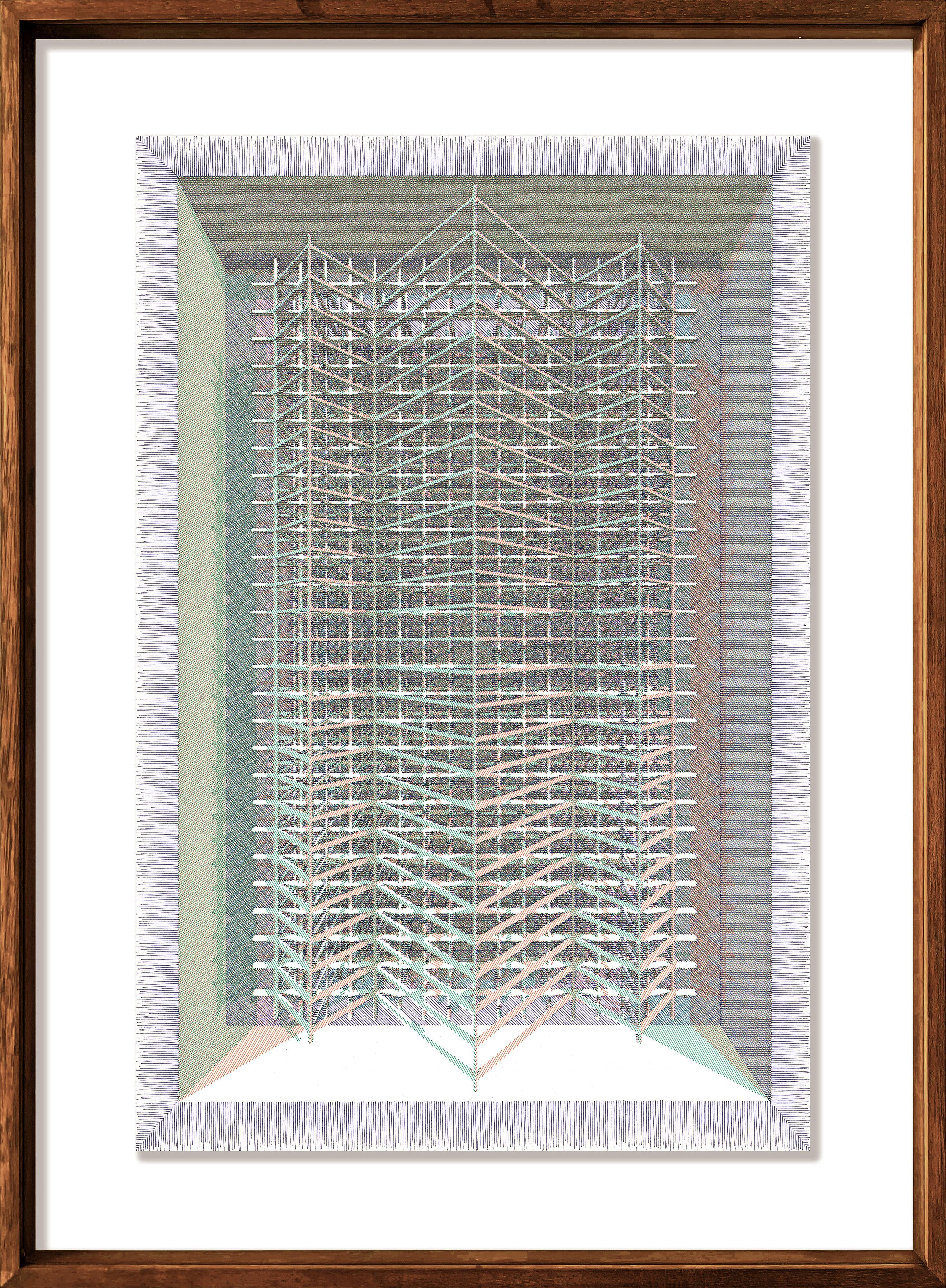 Fig. 8 BASE MORADO et NEUTRO, Diptyque De la série The Dibujar el Tiempo - Art de Rodrigo Spinel 