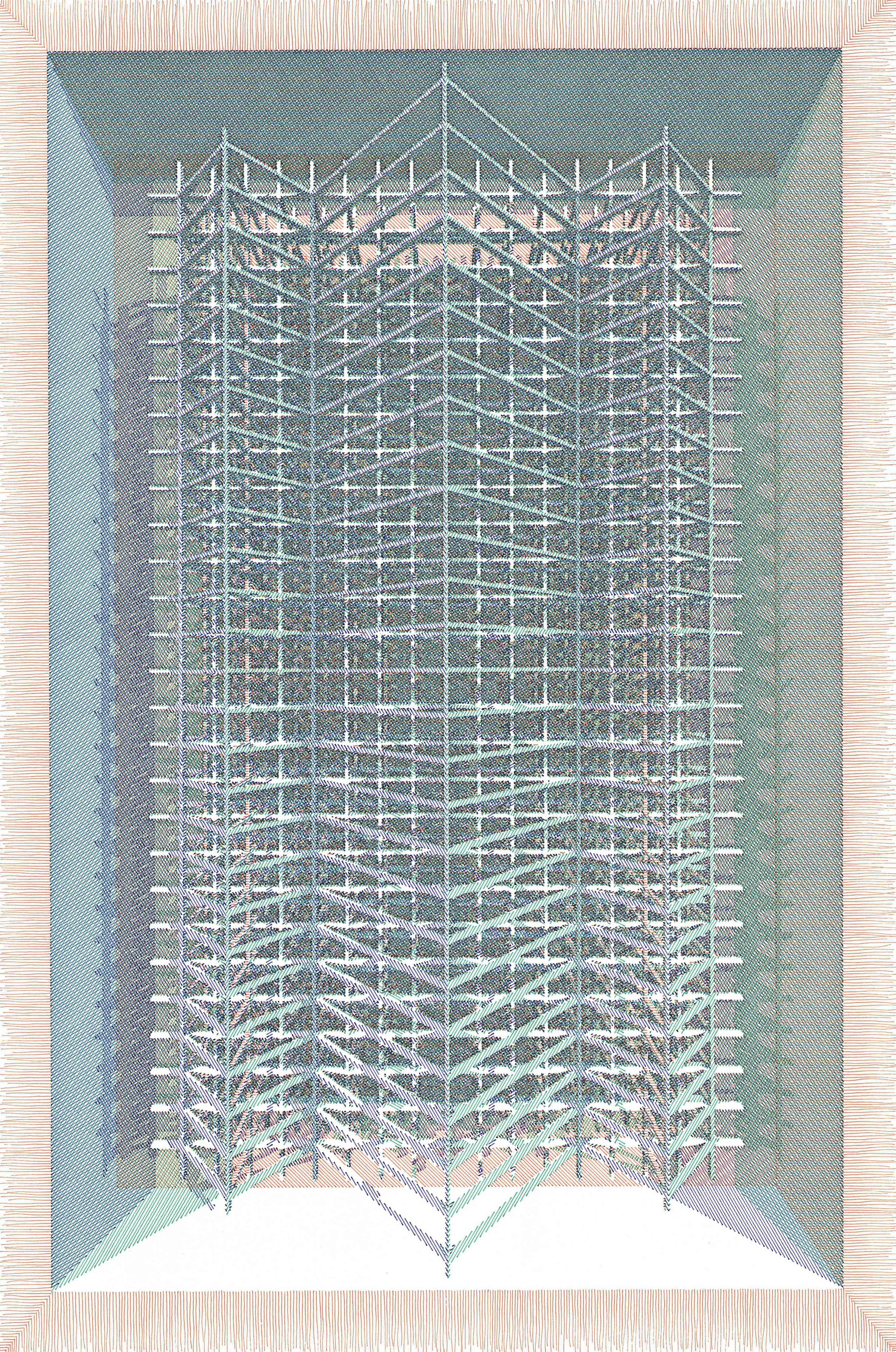 Fig. 8 BASE VERDE et NARANJA, Diptyque De la série The Dibujar el Tiempo en vente 2