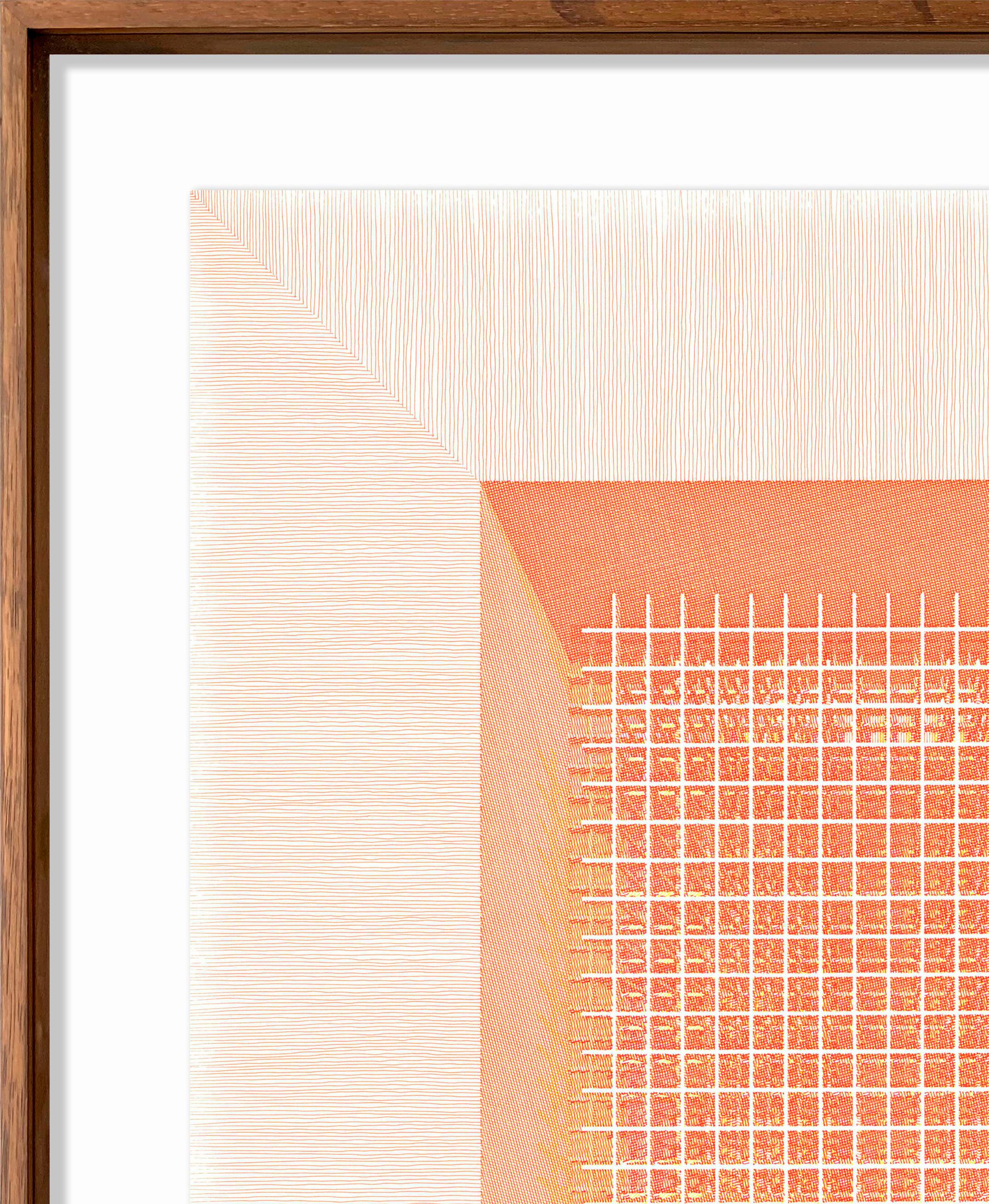 Fig. 9 BASE NARANJA. From The Dibujar el Tiempo Series - Abstract Art by Rodrigo Spinel 