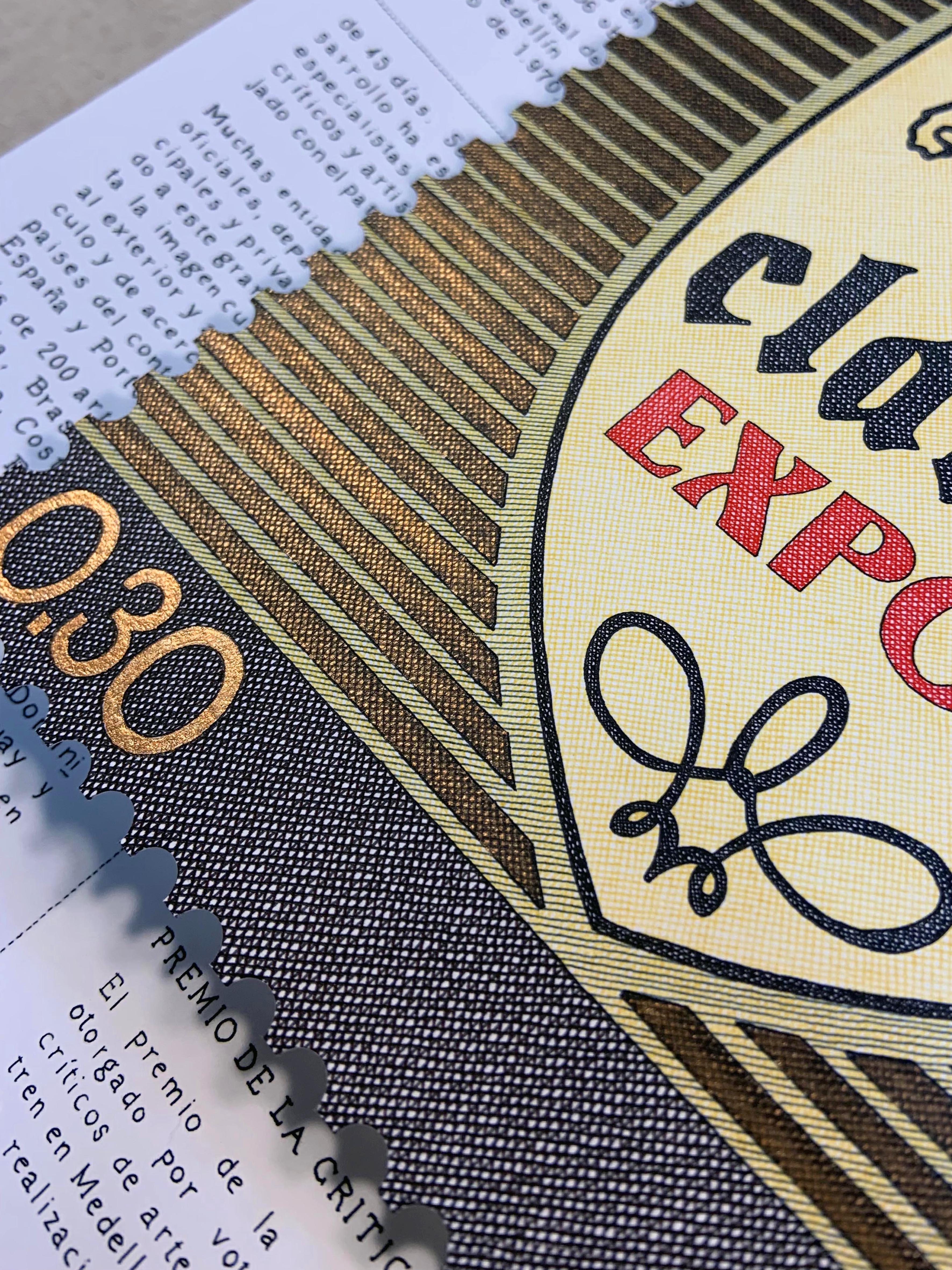 Clausen and Bavaria. Stamp, Diptych. From the series Terms and Conditions - Abstract Art by Rodrigo Spinel 