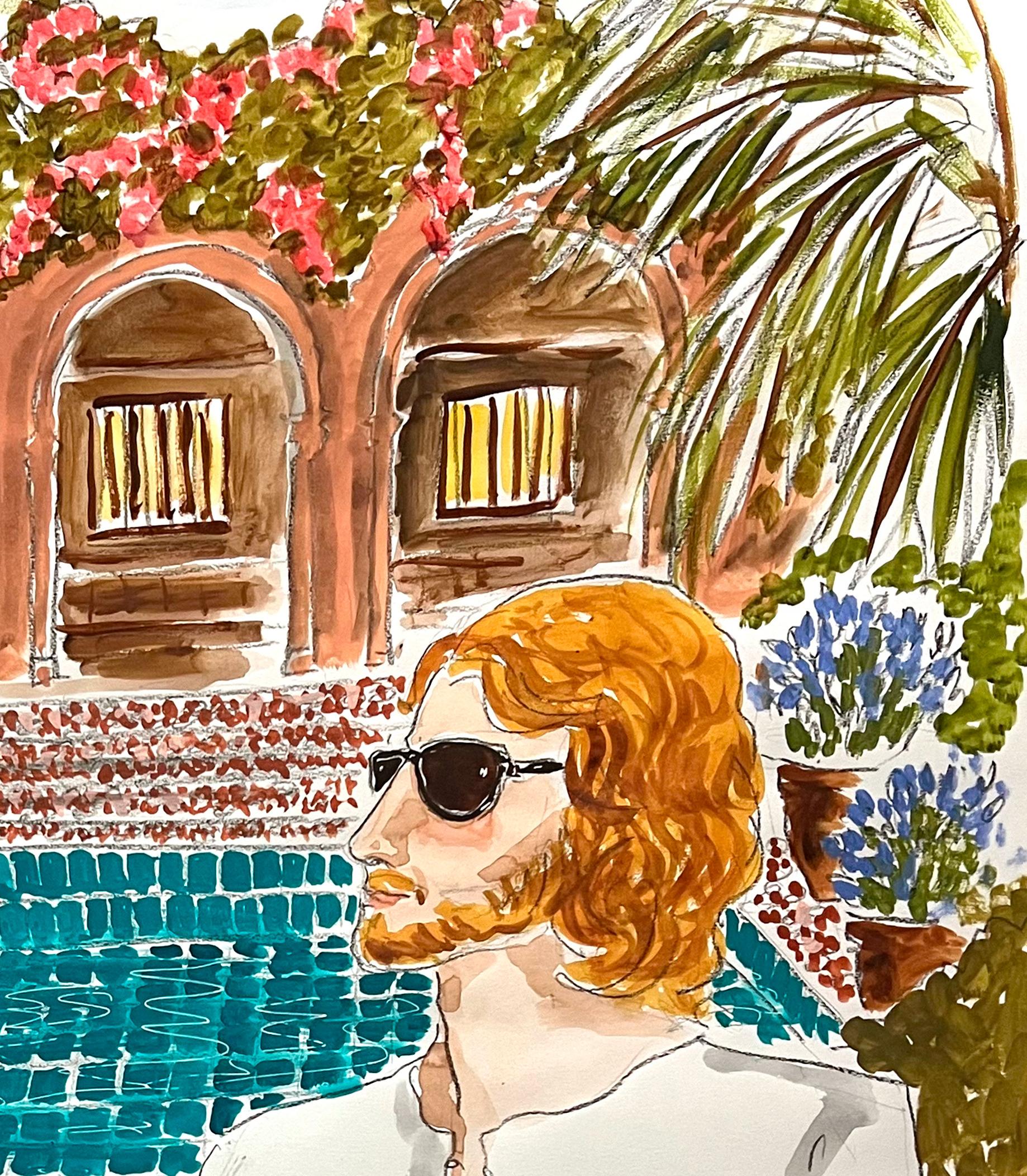 Yves in Tangier. From the Fashion series - Art by Manuel Santelices