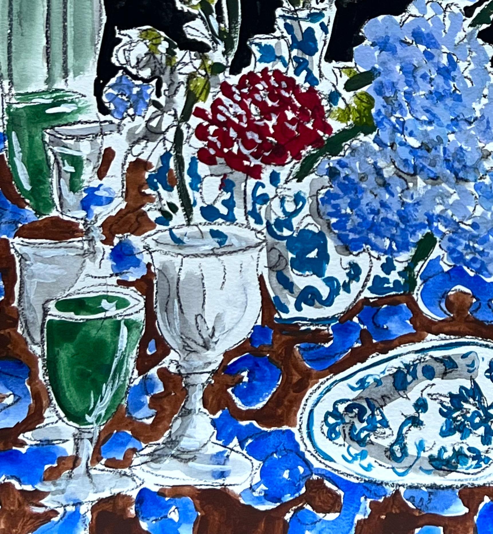 Il tavolo di Dries Van Noten. Dalla serie Interiors - Interior Art Nero di Manuel Santelices