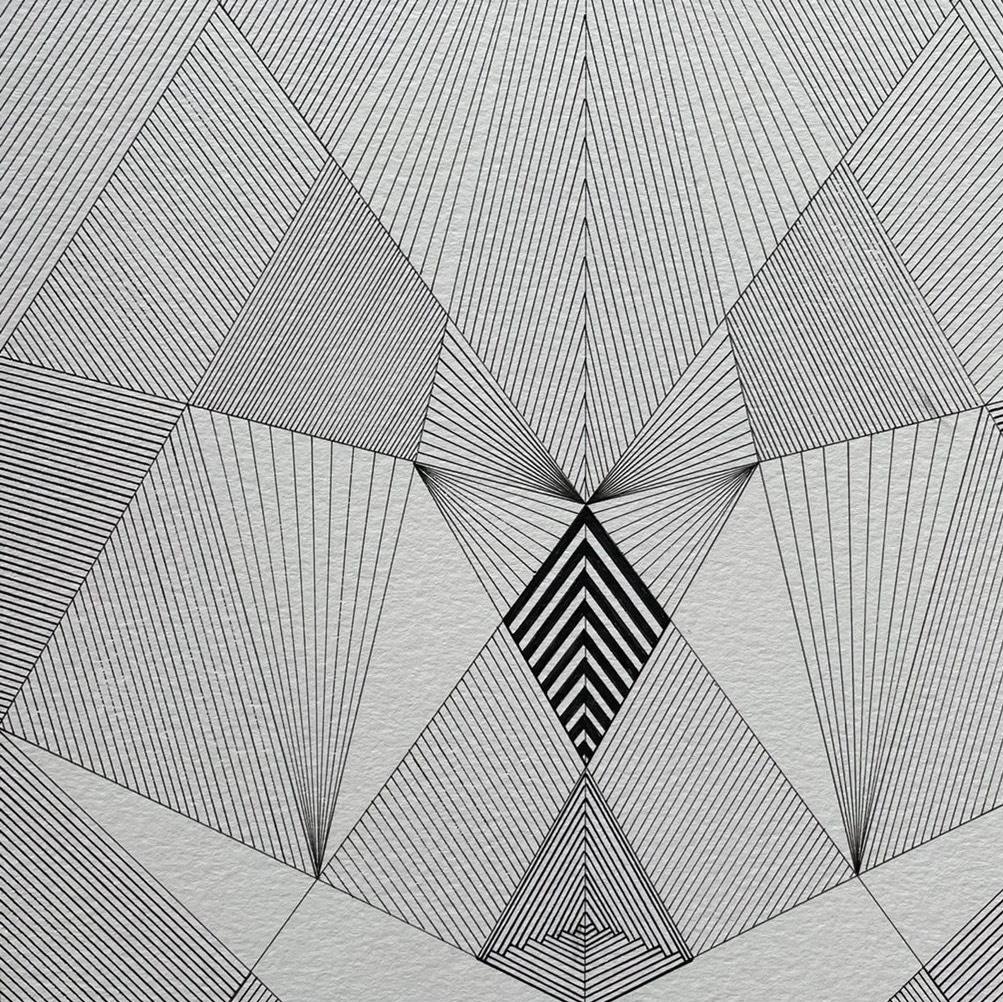 Neerja Chandna Peters genießt es, Harmonie durch das Spiel der Linien mit ihrer symmetrischen Synchronität und ihrem rhythmischen Zusammenspiel zu navigieren, die Nuancen, ihre Sättigung und ihre Werte zu manipulieren und so eine subtile Bewegung