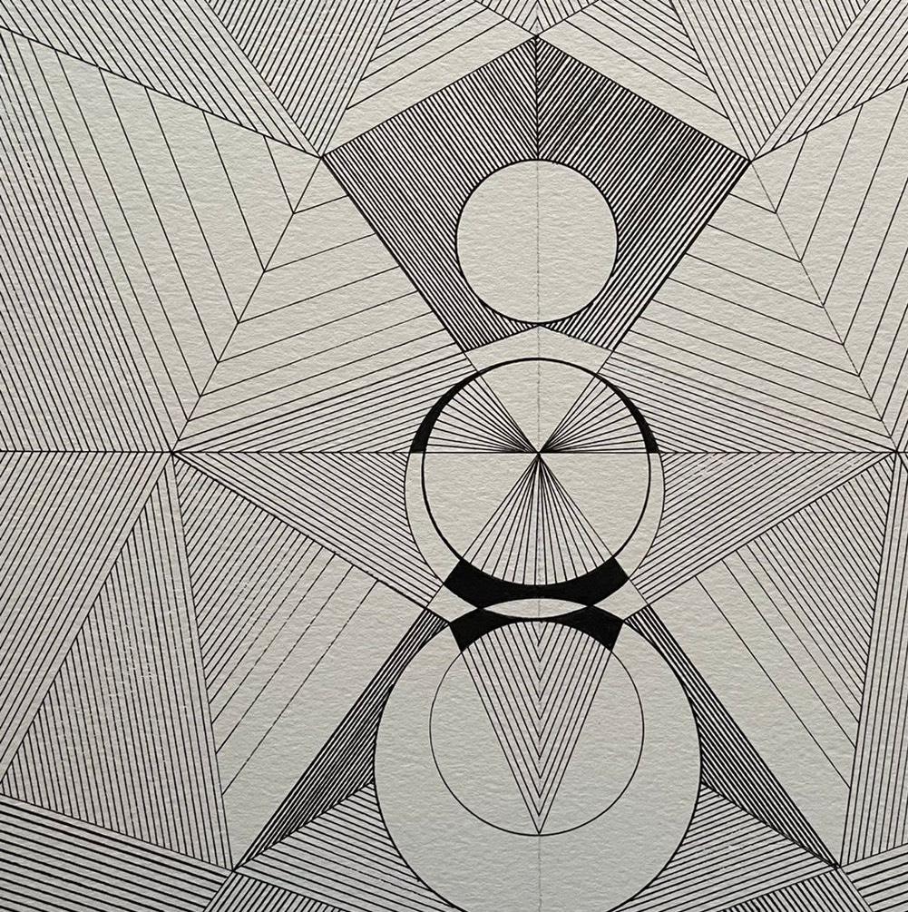 Neerja Chandna Peters genießt es, Harmonie durch das Spiel der Linien mit ihrer symmetrischen Synchronität und ihrem rhythmischen Zusammenspiel zu navigieren, die Nuancen, ihre Sättigung und ihre Werte zu manipulieren und so eine subtile Bewegung