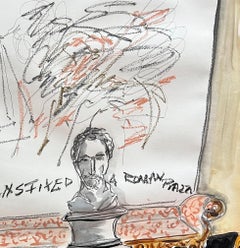 Cy Twombly with pink chairs. From the Interiors series