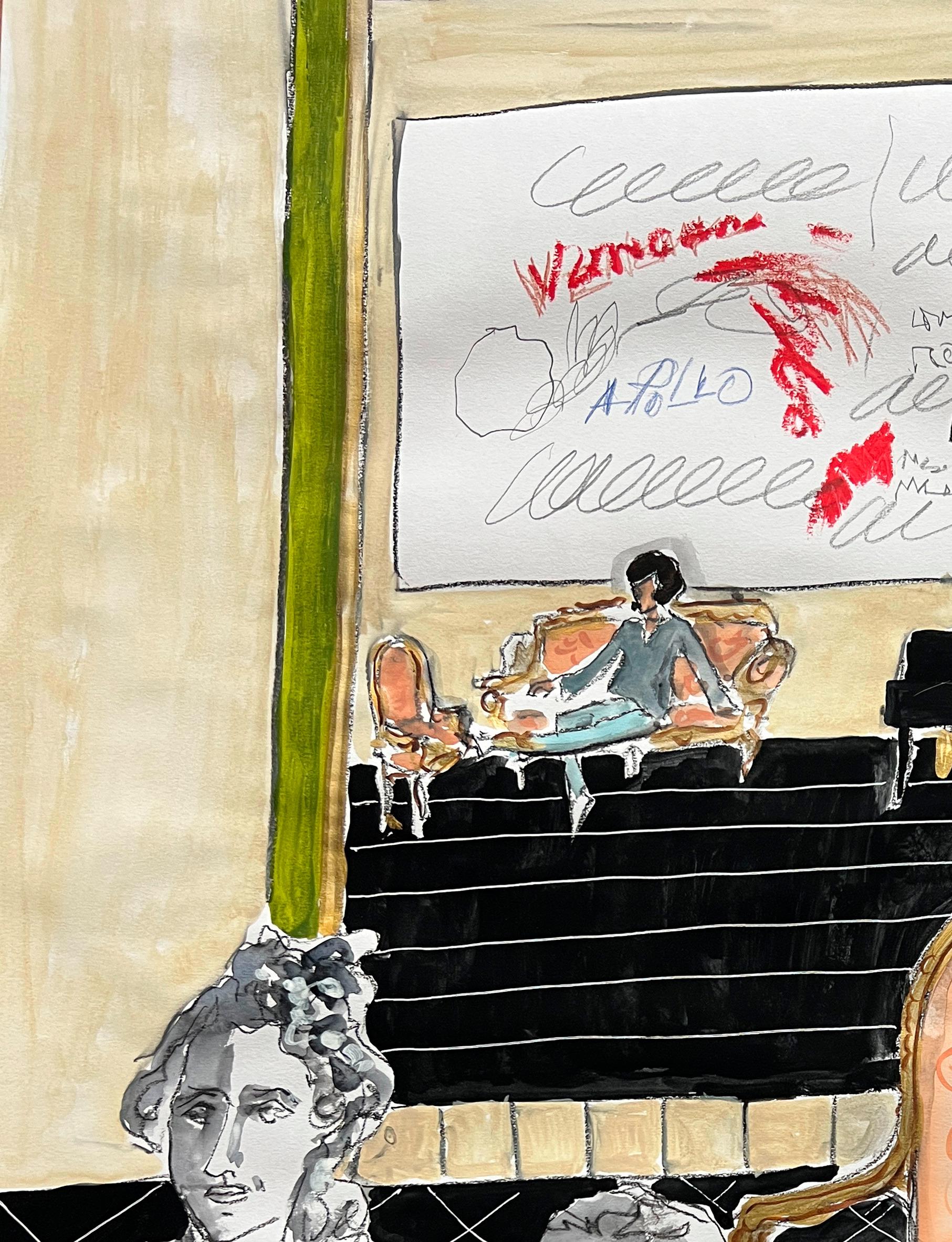 Cy Twombly mit italienischen Skulpturen. Aus der Serie Interiors – Art von Manuel Santelices