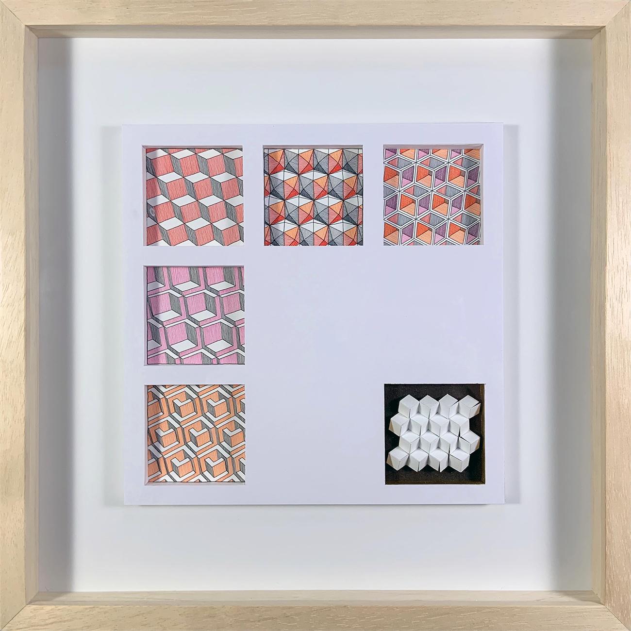 Set of 4 Abstract Drawings. From the series Illusions of the Line For Sale 2